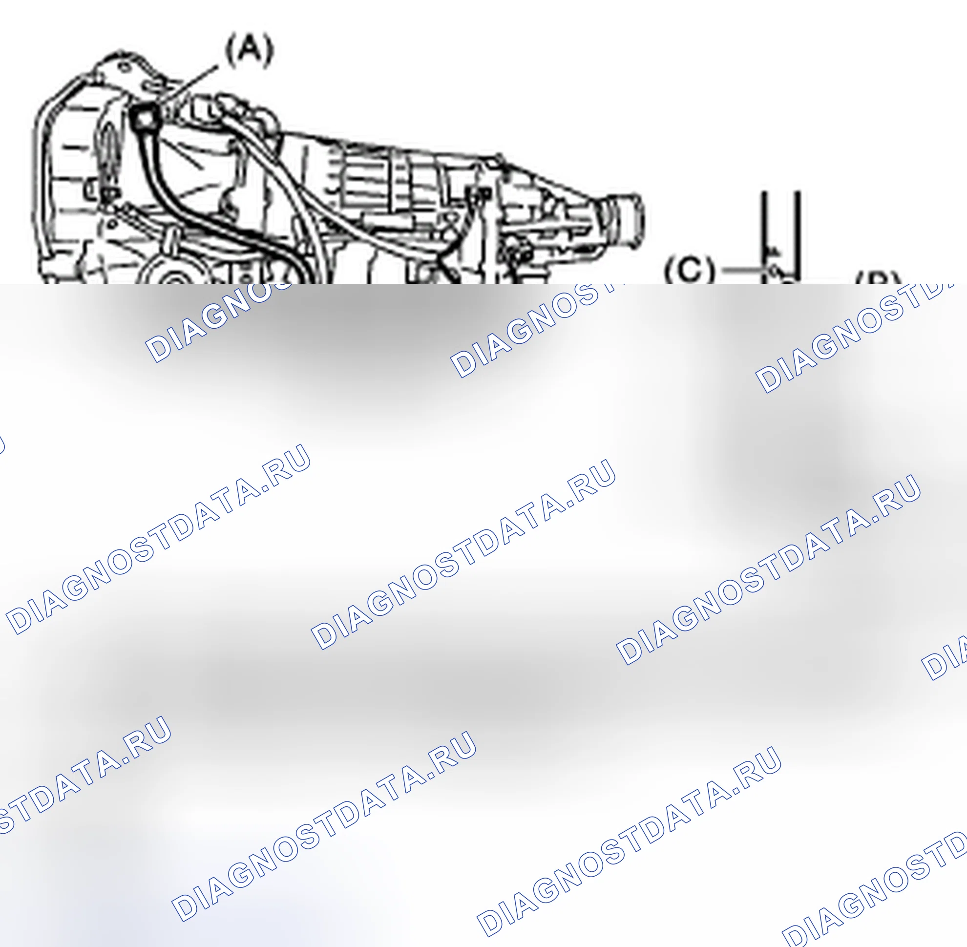 Рис. 142: УРОВЕНЬ ATF. Subaru Legacy BL/BP рестайлинг