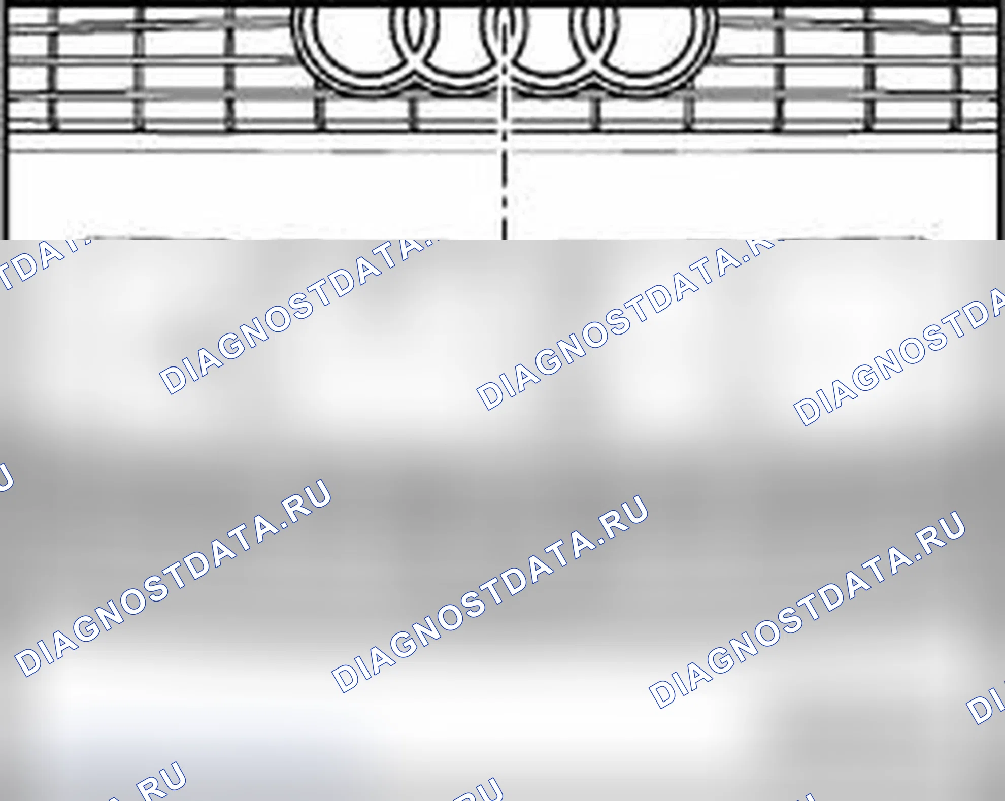Рис. 508: Номерной знак, закрепляющий отверстия, создающий. Audi S4 B7
