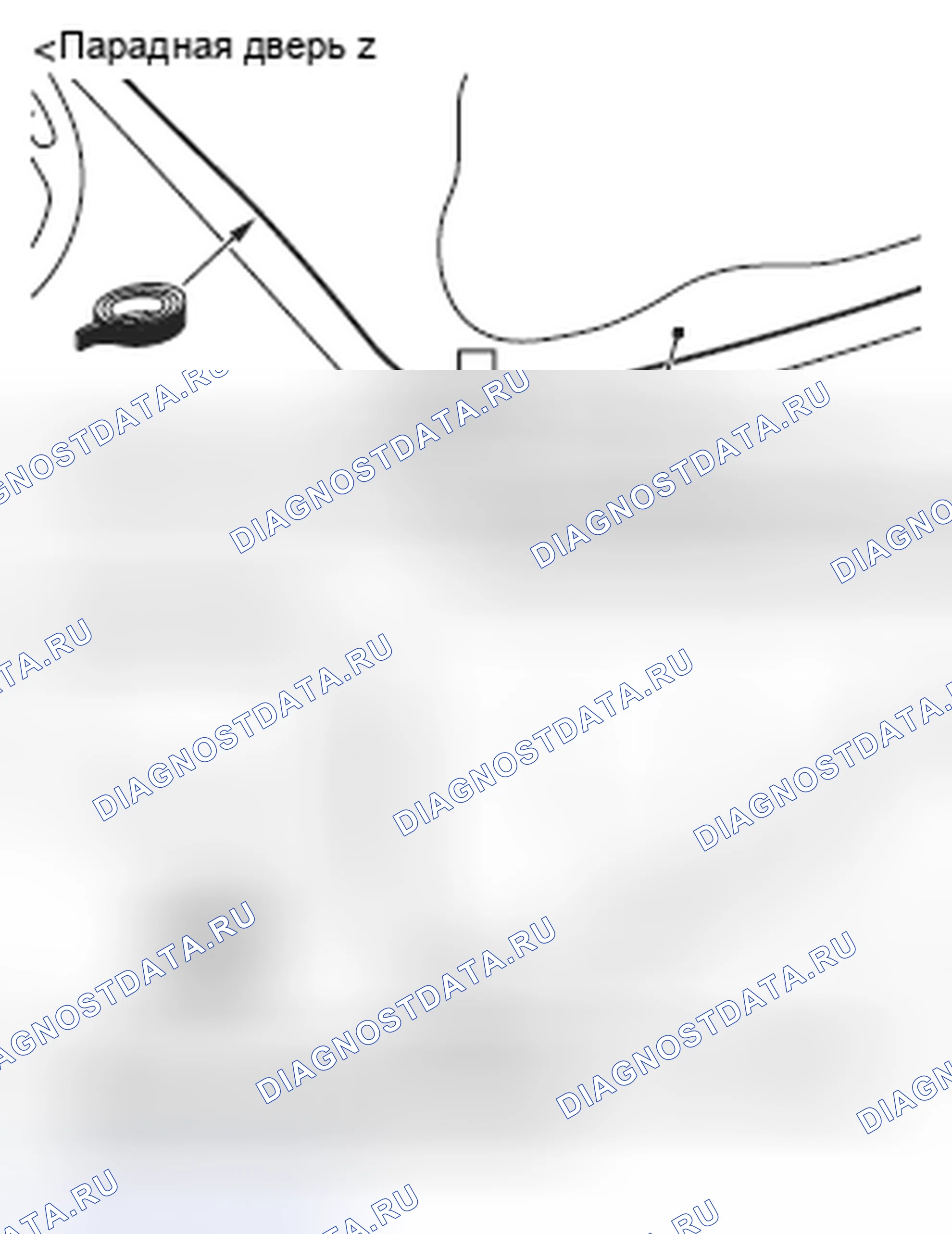 Рис. 179: > > C < < МОНТАЖ СТЕКЛОПАКЕТА ДВЕРНОГО ОКНА. Mazda MX-5 NB