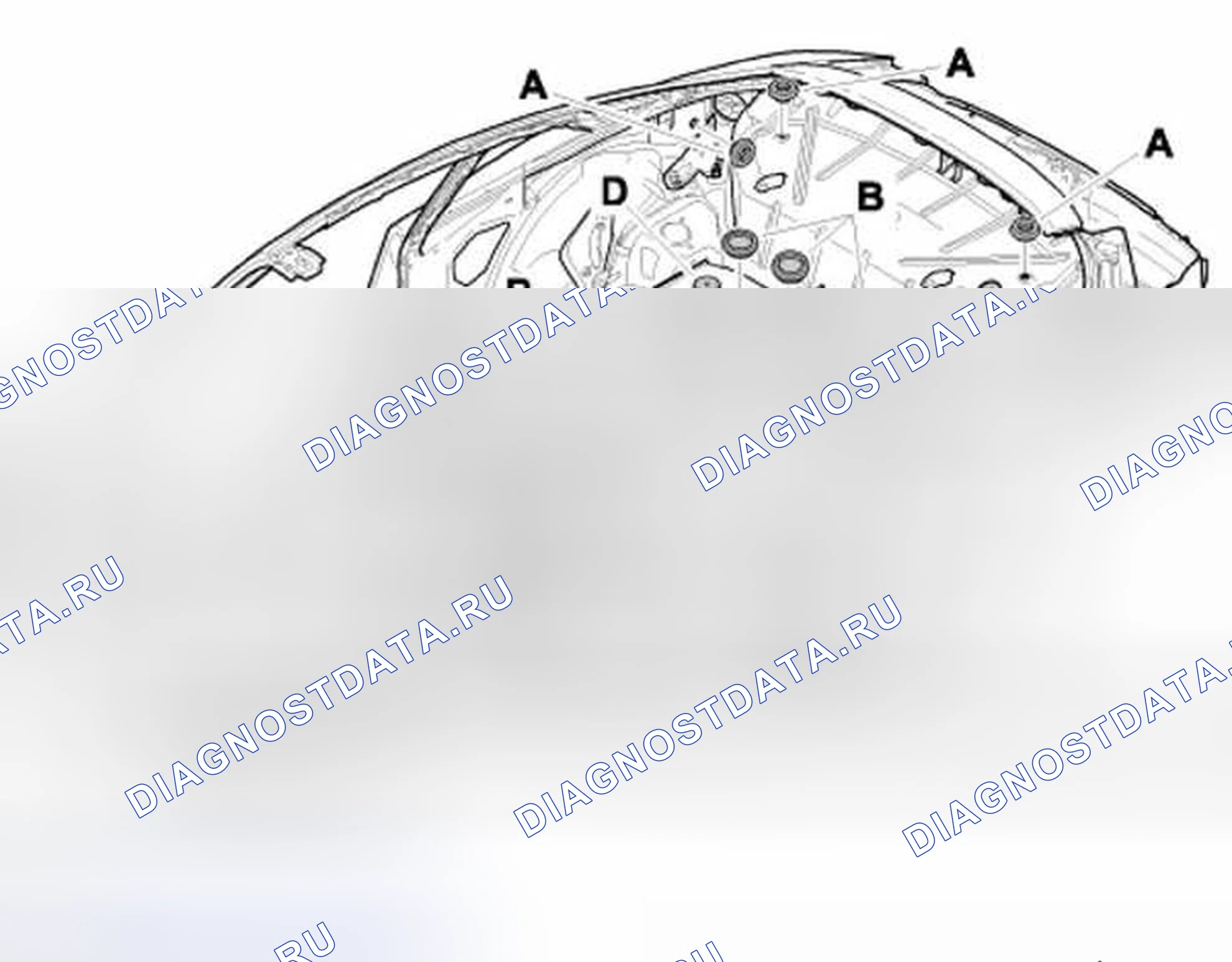 Рис. 233: Верх заднего конца. Porsche 911 GT3 996 рестайлинг