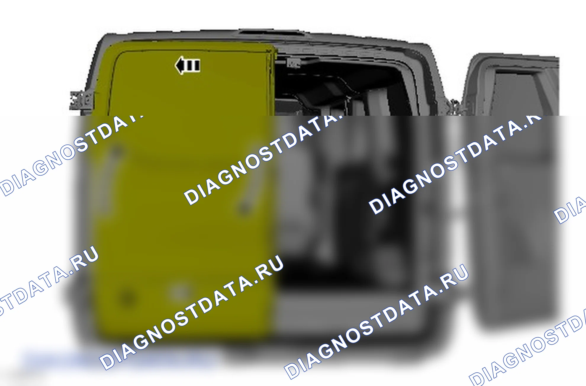 Как выверить положение задней двери. Ford Transit VIII