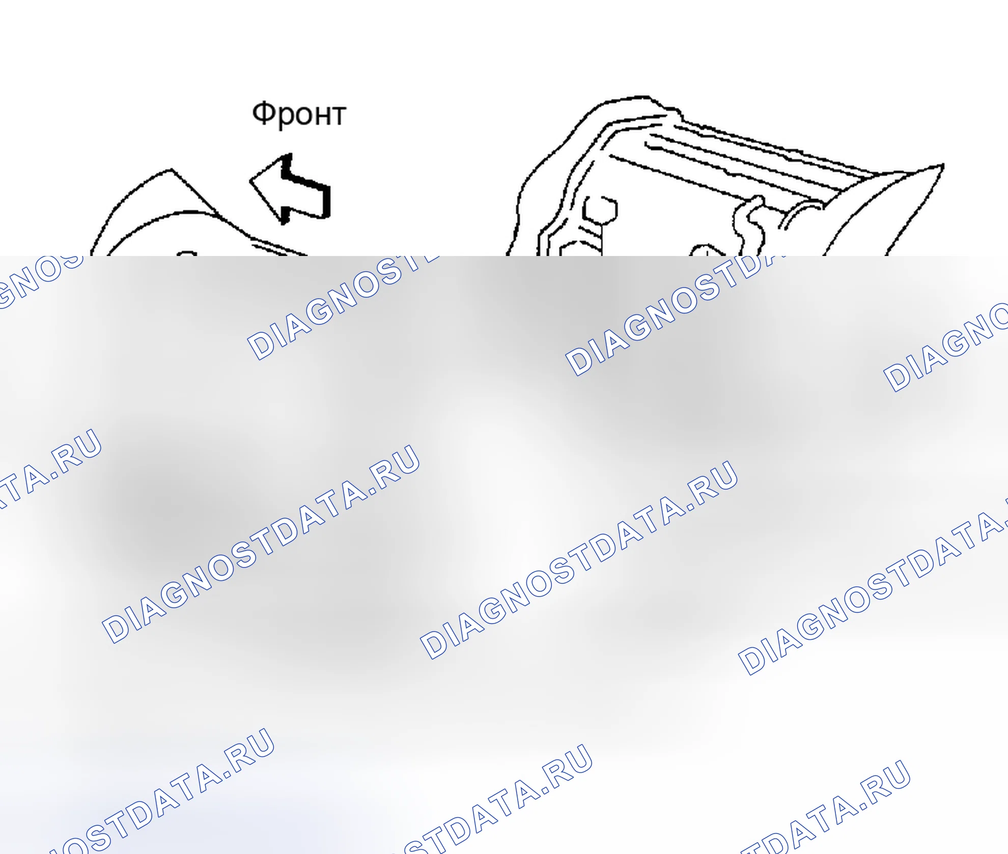 Рис. 98: ОПРЕССОВОЧНЫЕ ОТВЕРСТИЯ ЛИНИИ. Honda Odyssey (North America) I