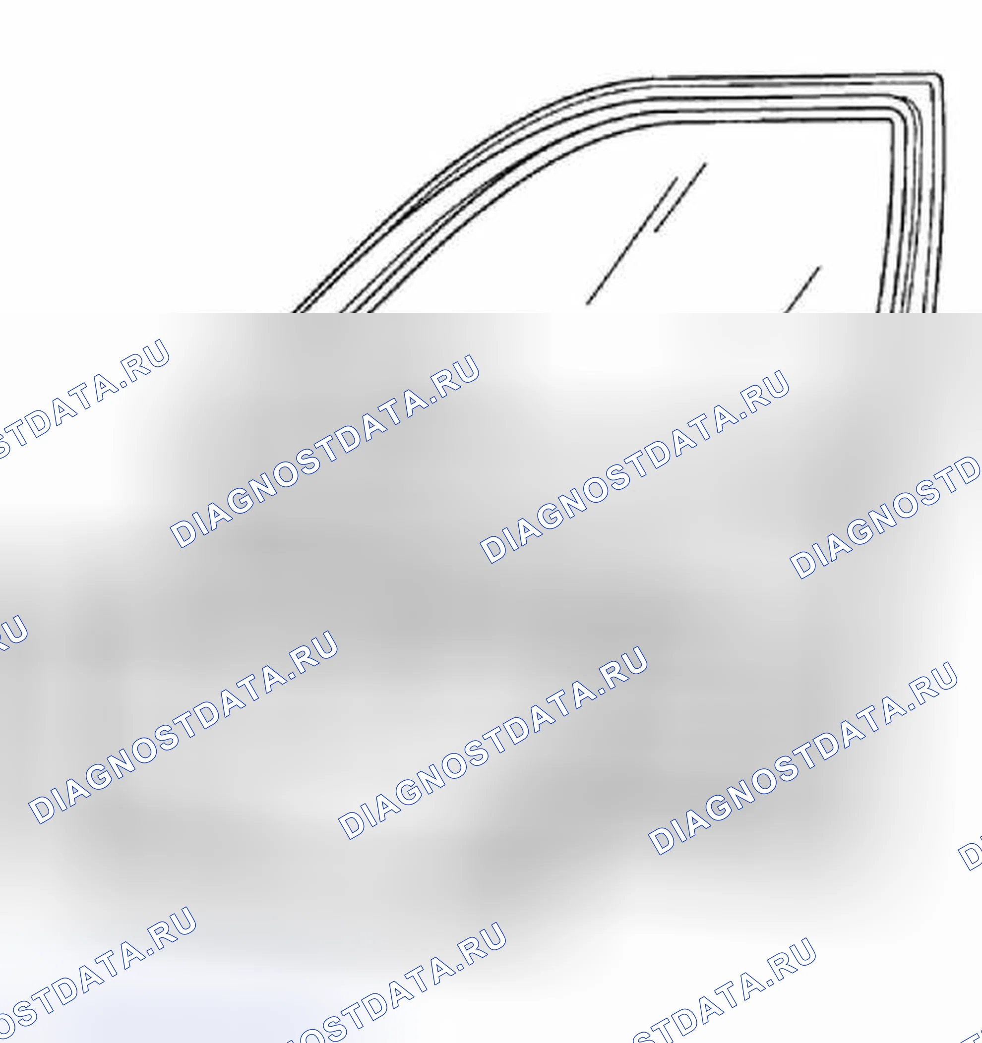 Рис. 23: Пароизоляция (01.94 и выше). Volkswagen Golf Mk3