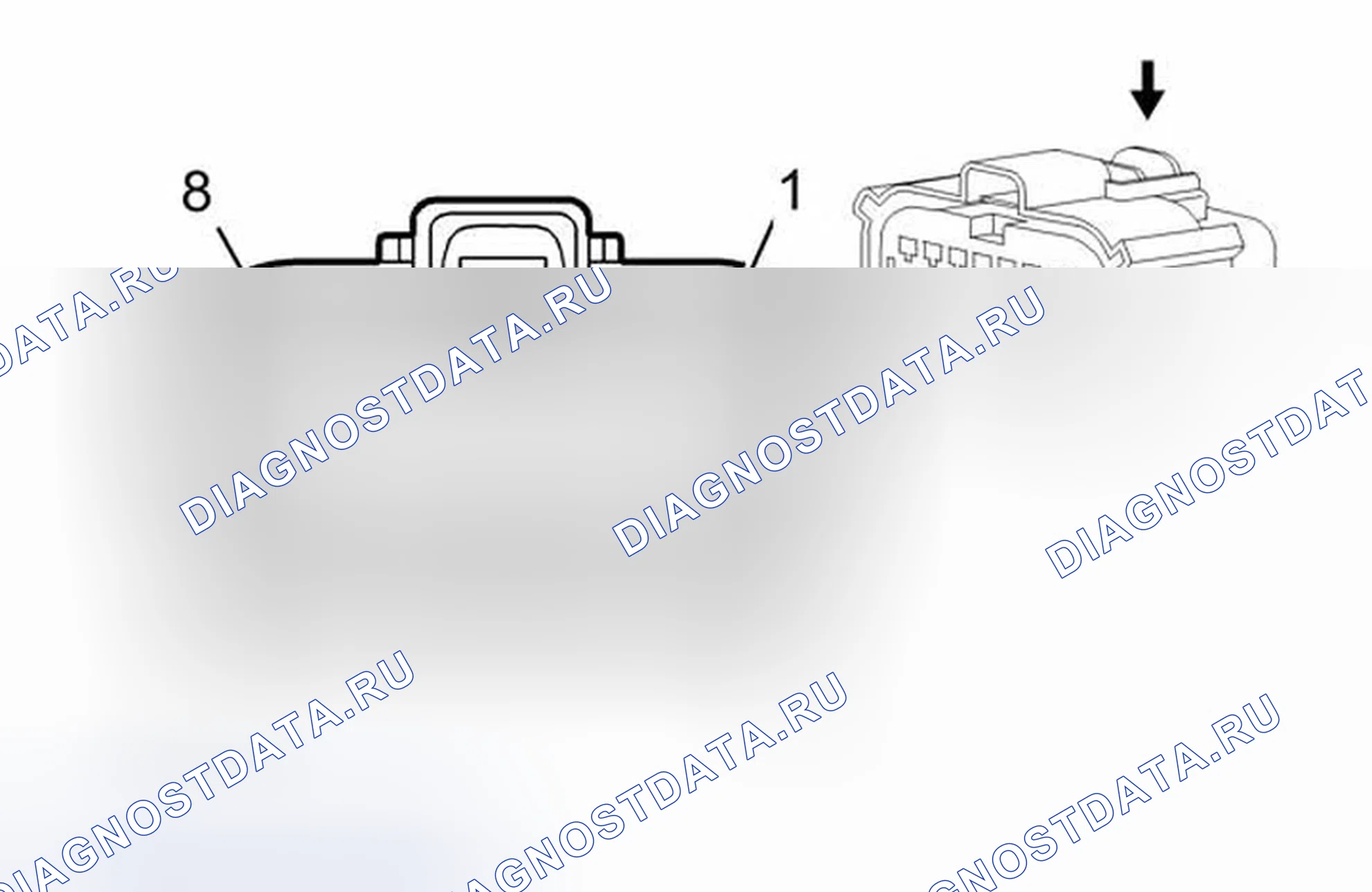 Рис. 286: Жгут передней лампы X110 к жгуту левой фары (T4f с T94). Cadillac ATS I