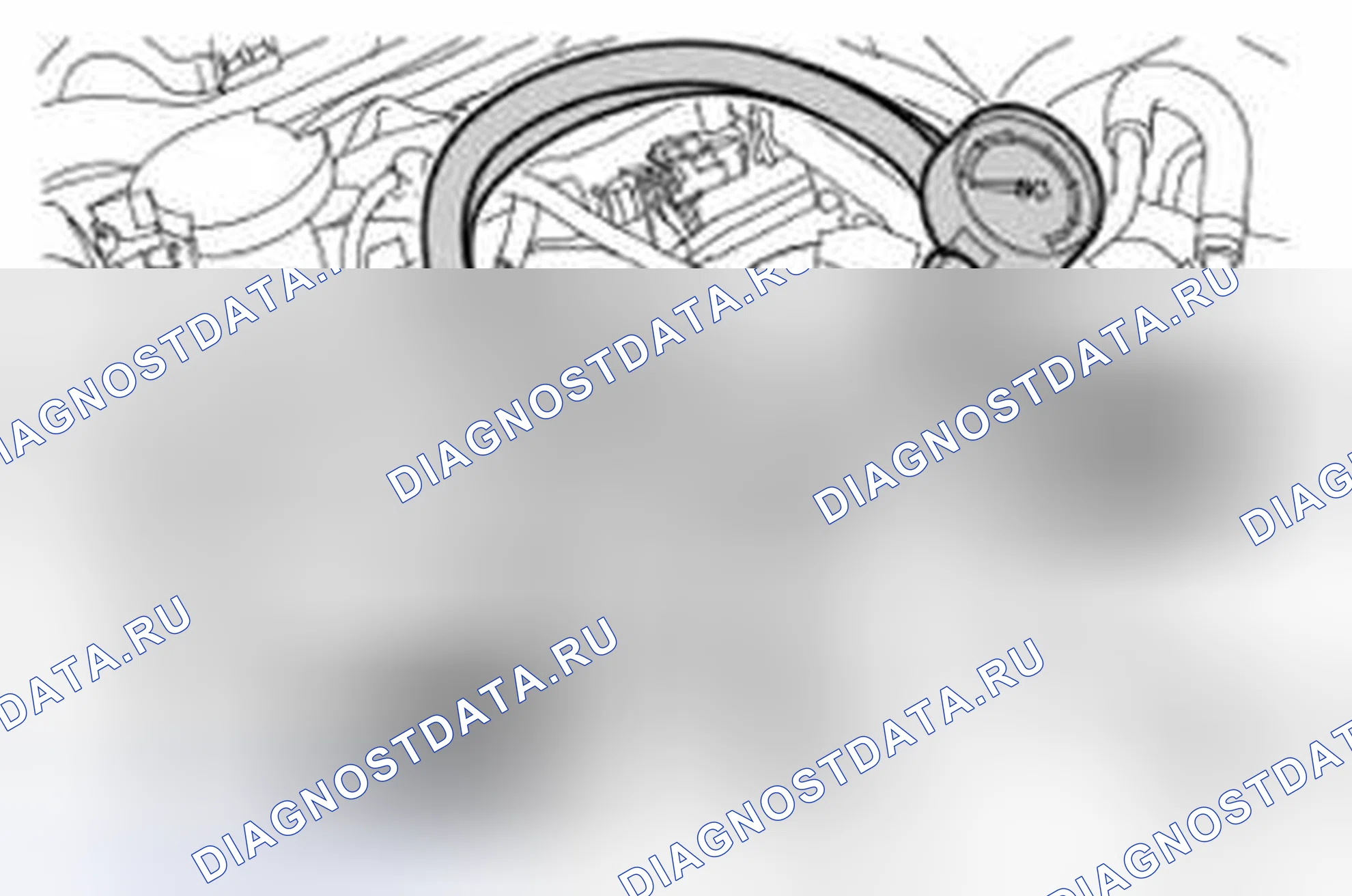 Рис. 16: ПРОВЕРКА ДАВЛЕНИЯ МАСЛА. Land Rover Range Rover Sport I