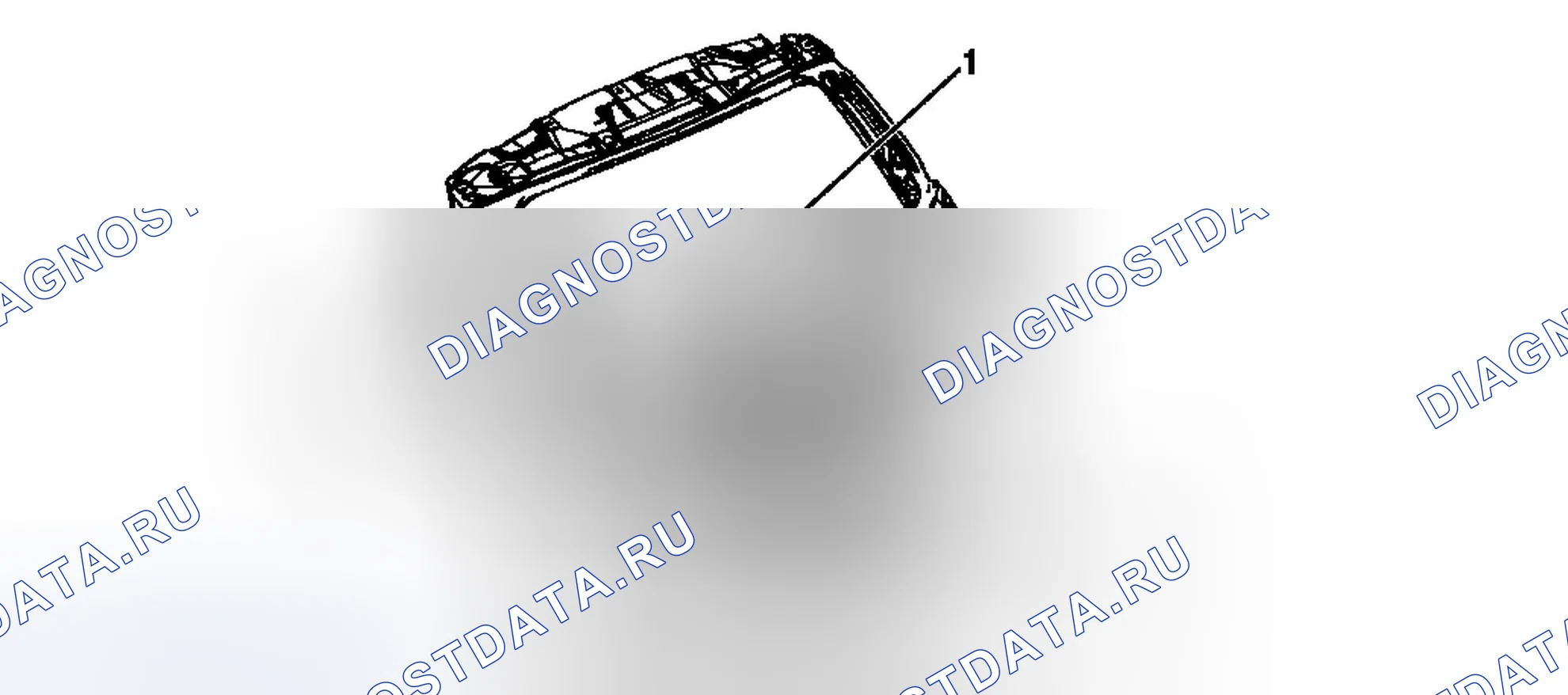 Рис. 4: Замена аппликации дверь багажника (анклав). Chevrolet Traverse I