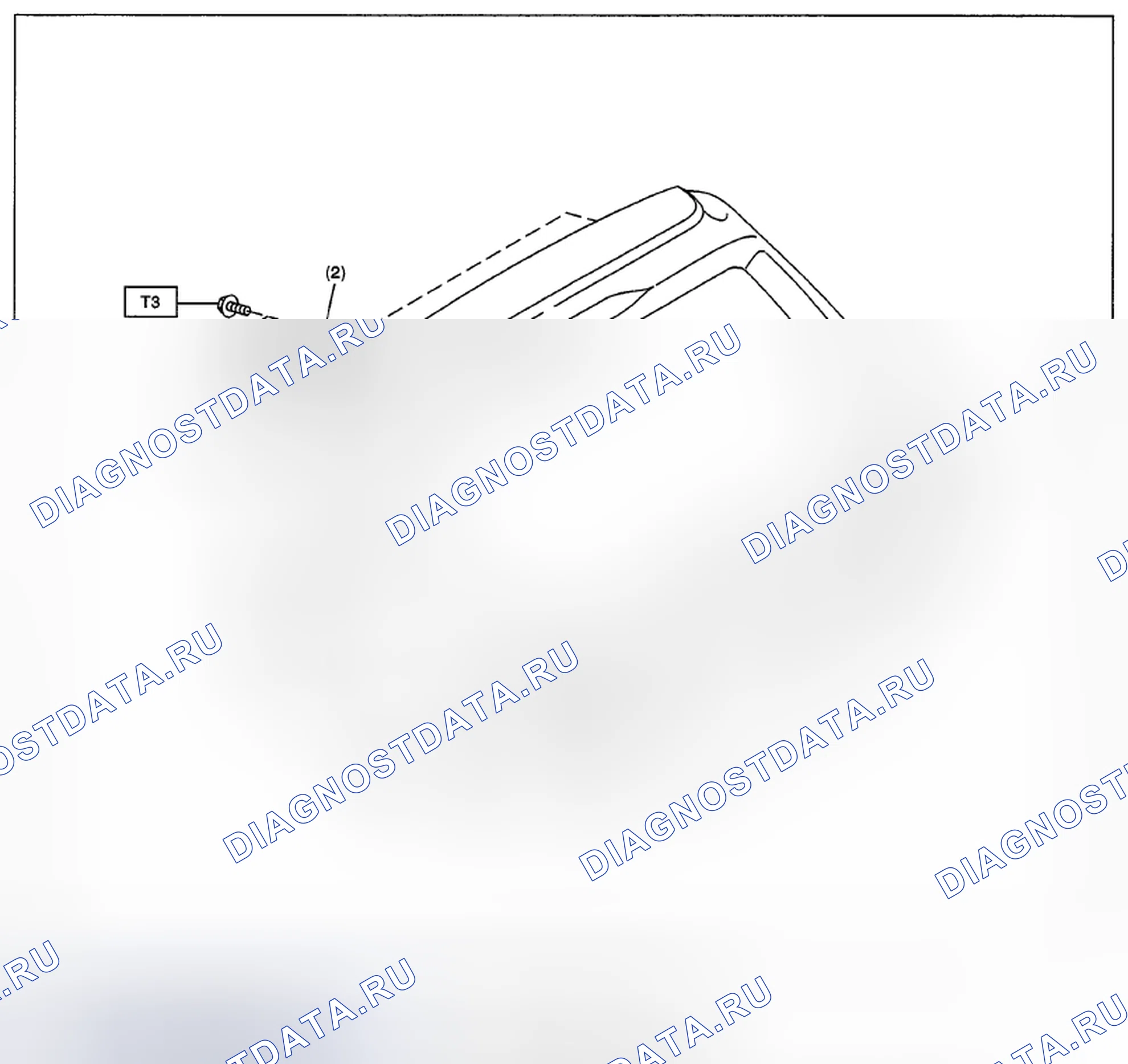 Рис. 81: ЗАДНИЕ ВОРОТА. Subaru Impreza GH