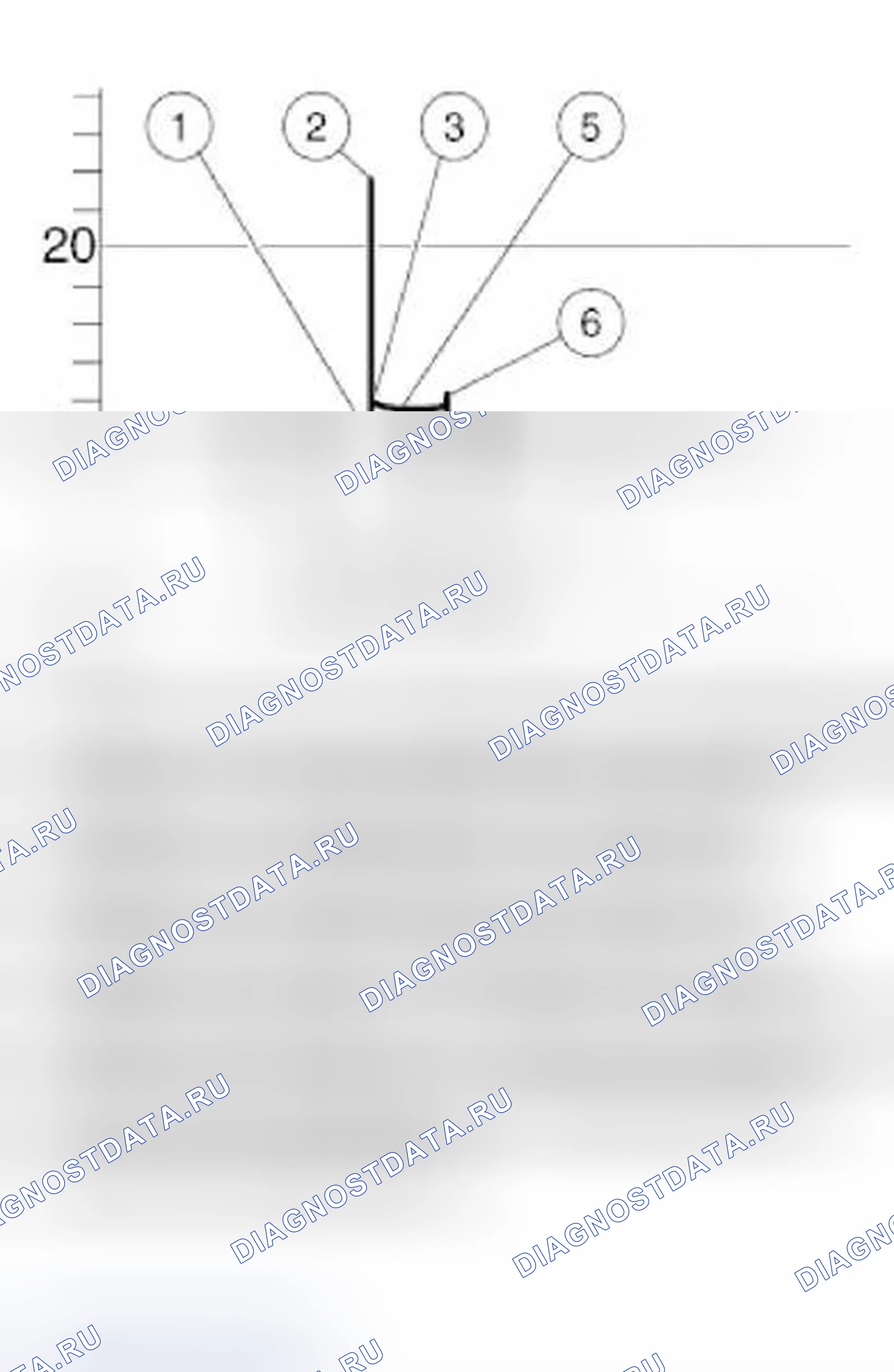 Рис. 5: 12 13... Нормальная осциллограмма (только для двигателей M, S, W). BMW X5 E53