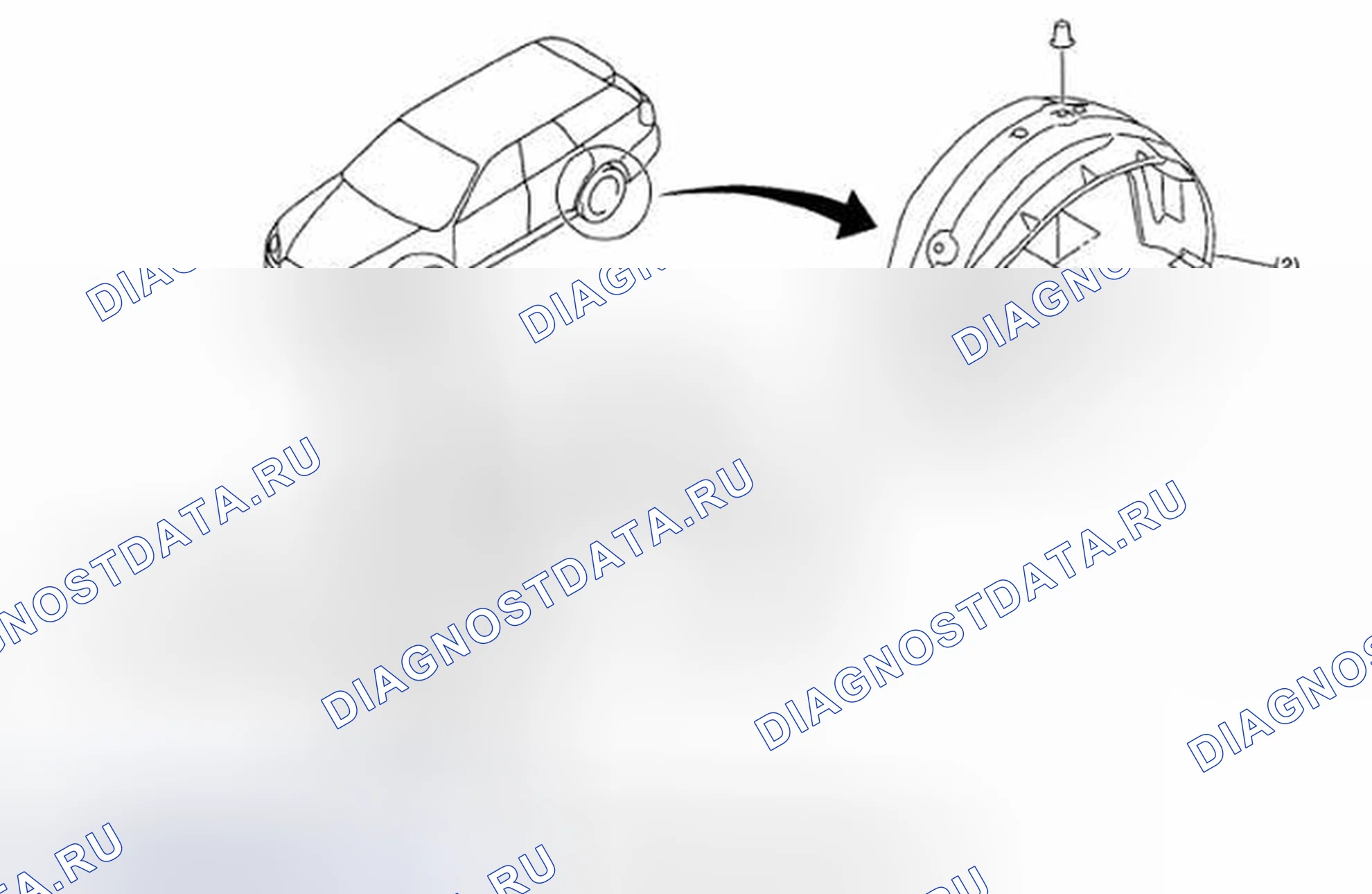 Рис. 23: MUDGUARD. Subaru Legacy BL/BP рестайлинг