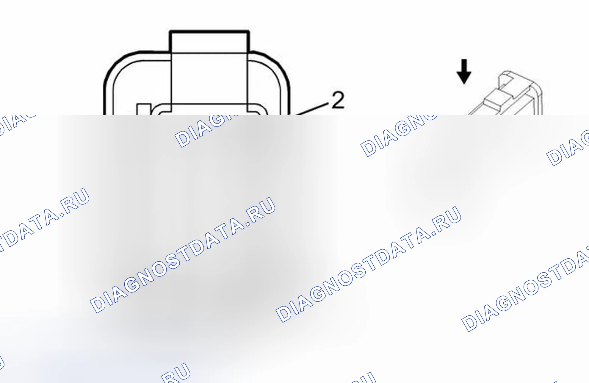 Рис. 279: Фонарь E1d - дверь водителя (TSQ). Cadillac SRX II