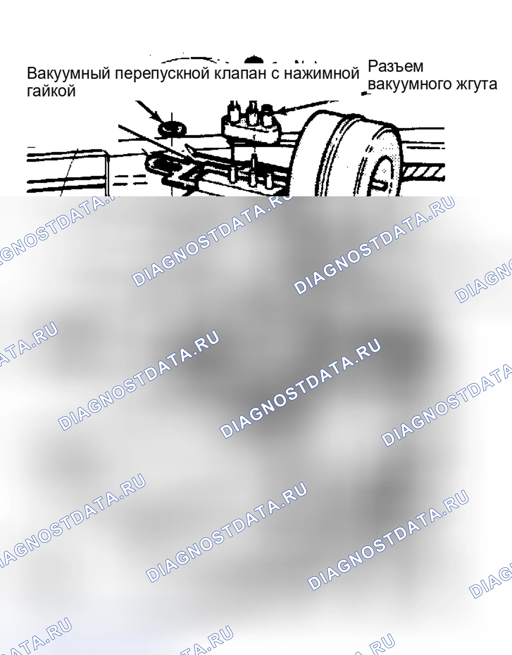 Рис. 2: Демонтаж типового серводвигателя в сборе. Mercury Marquis V