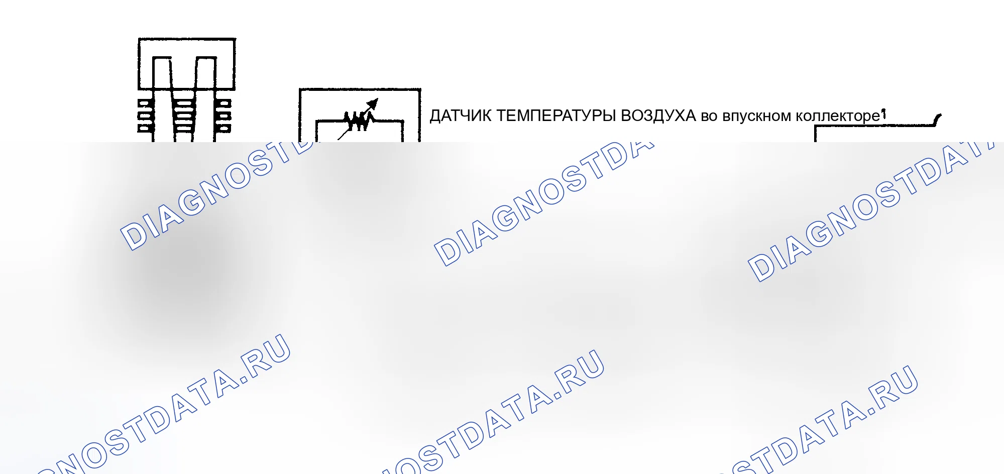 Рис. 181: Код 23, высокое напряжение датчика MAT, схема. Pontiac Firebird III