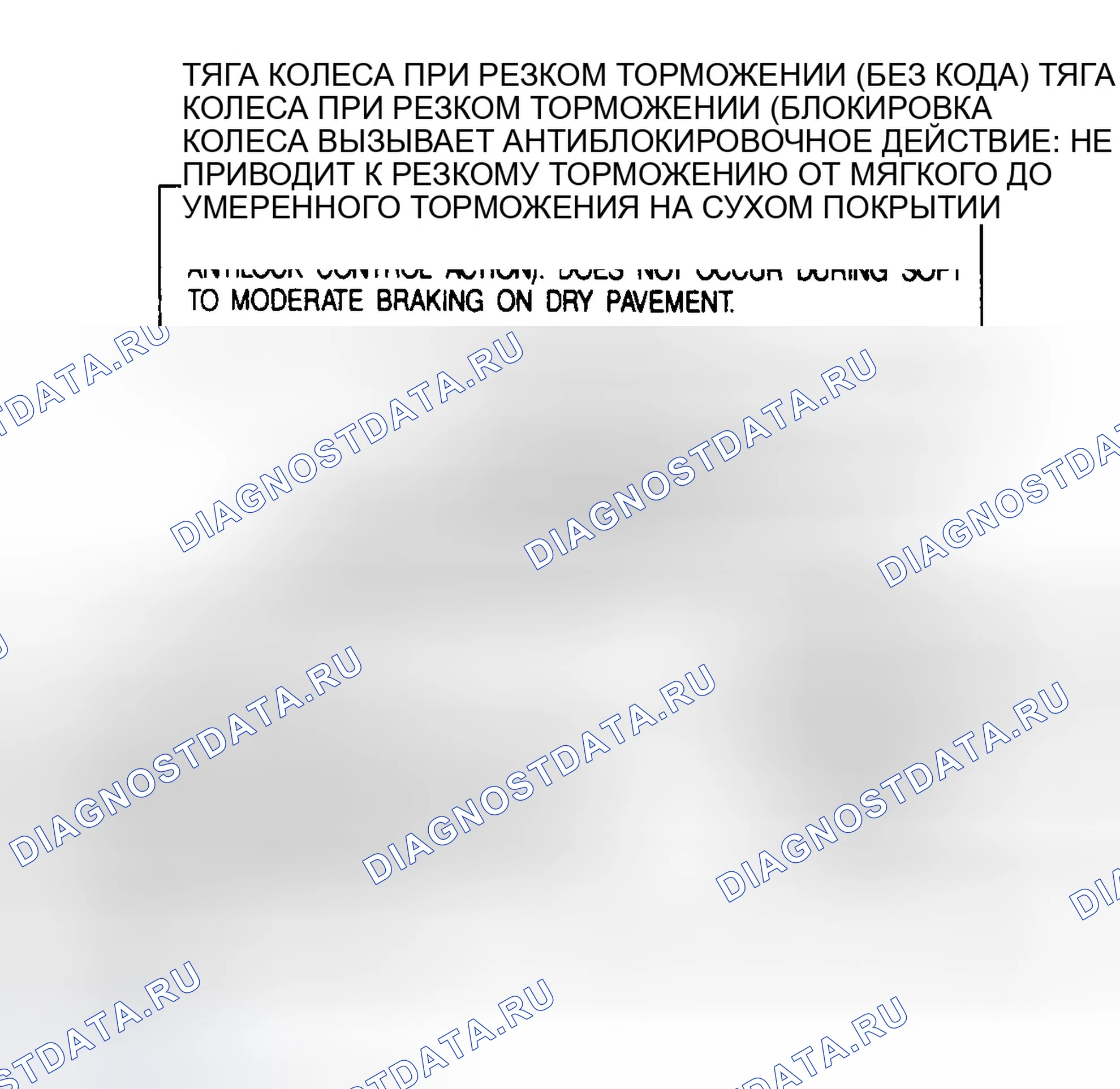 Рис. 47: ТЯГА КОЛЕСА ПРИ РЕЗКОМ ТОРМОЖЕНИИ. GMC Pickup K2500 