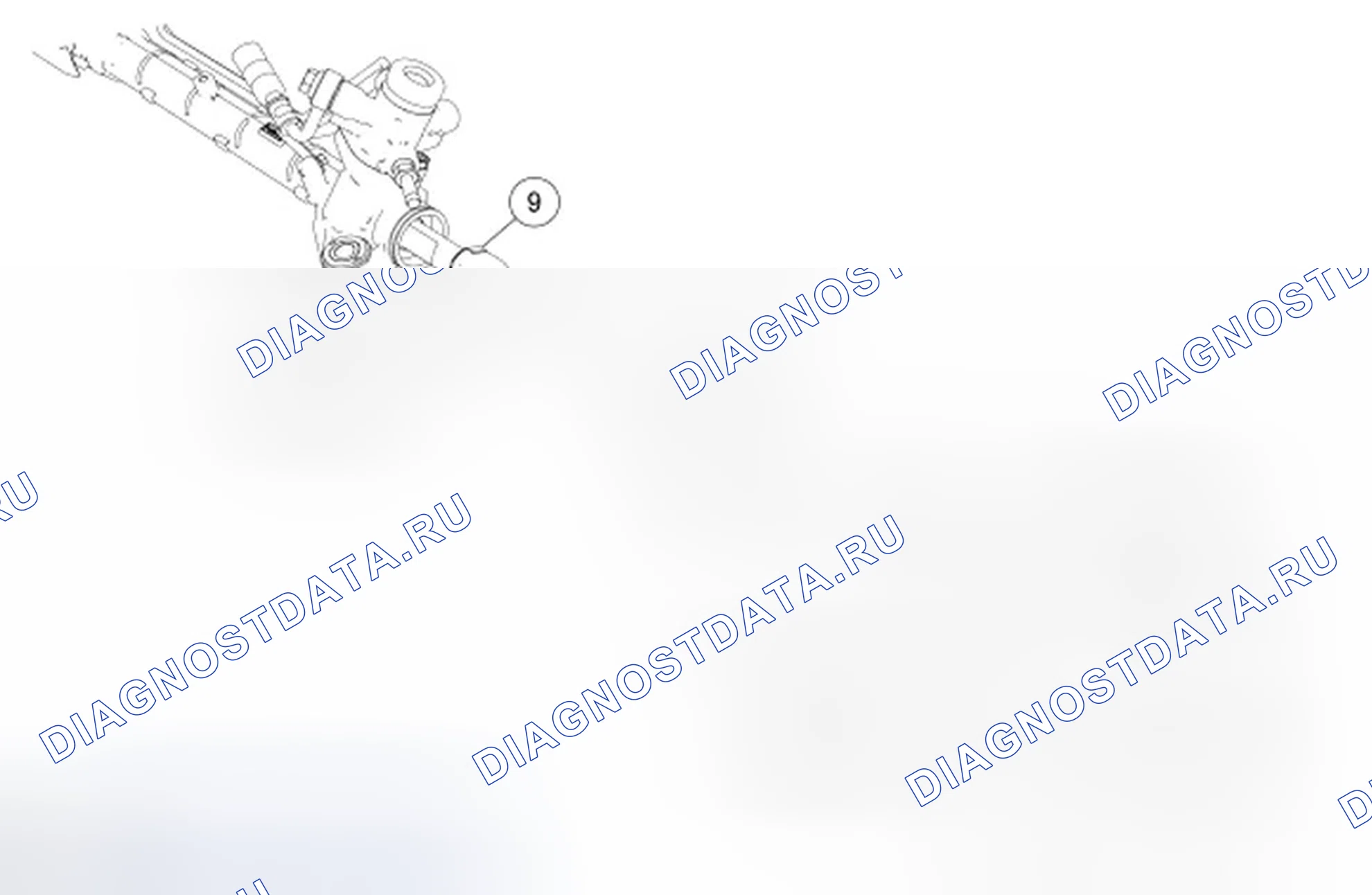 Рис. 12: Анкерная стяжка - внутренняя. Ford Edge I