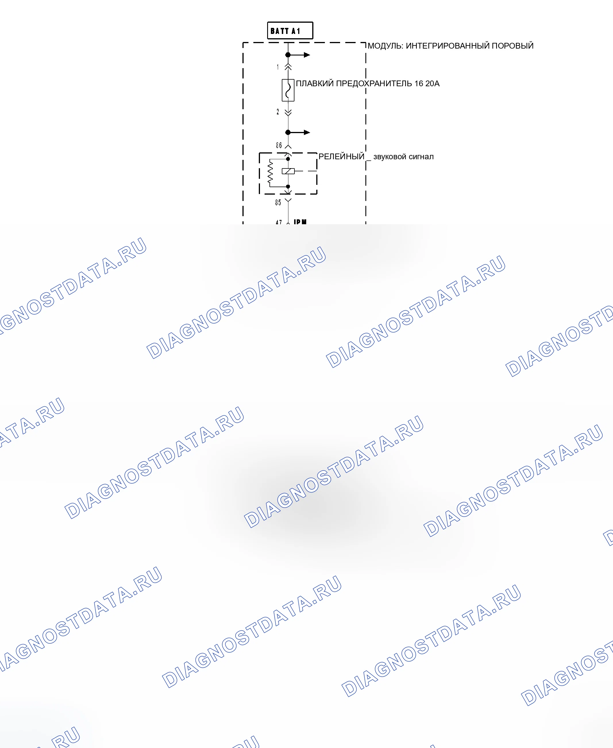 Рис. 10: Принципиальная схема. Jeep Commander I