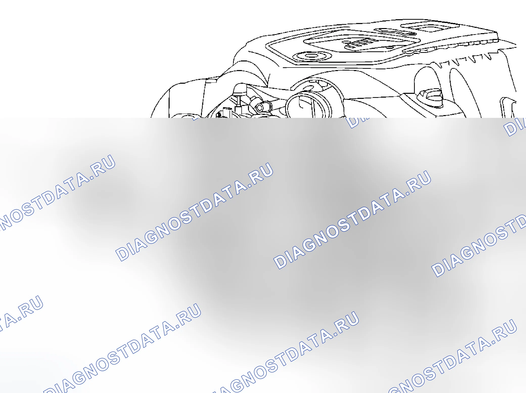 Рис. 4: Замена натяжителя приводного ремня - нагнетатель. Cadillac XLR I