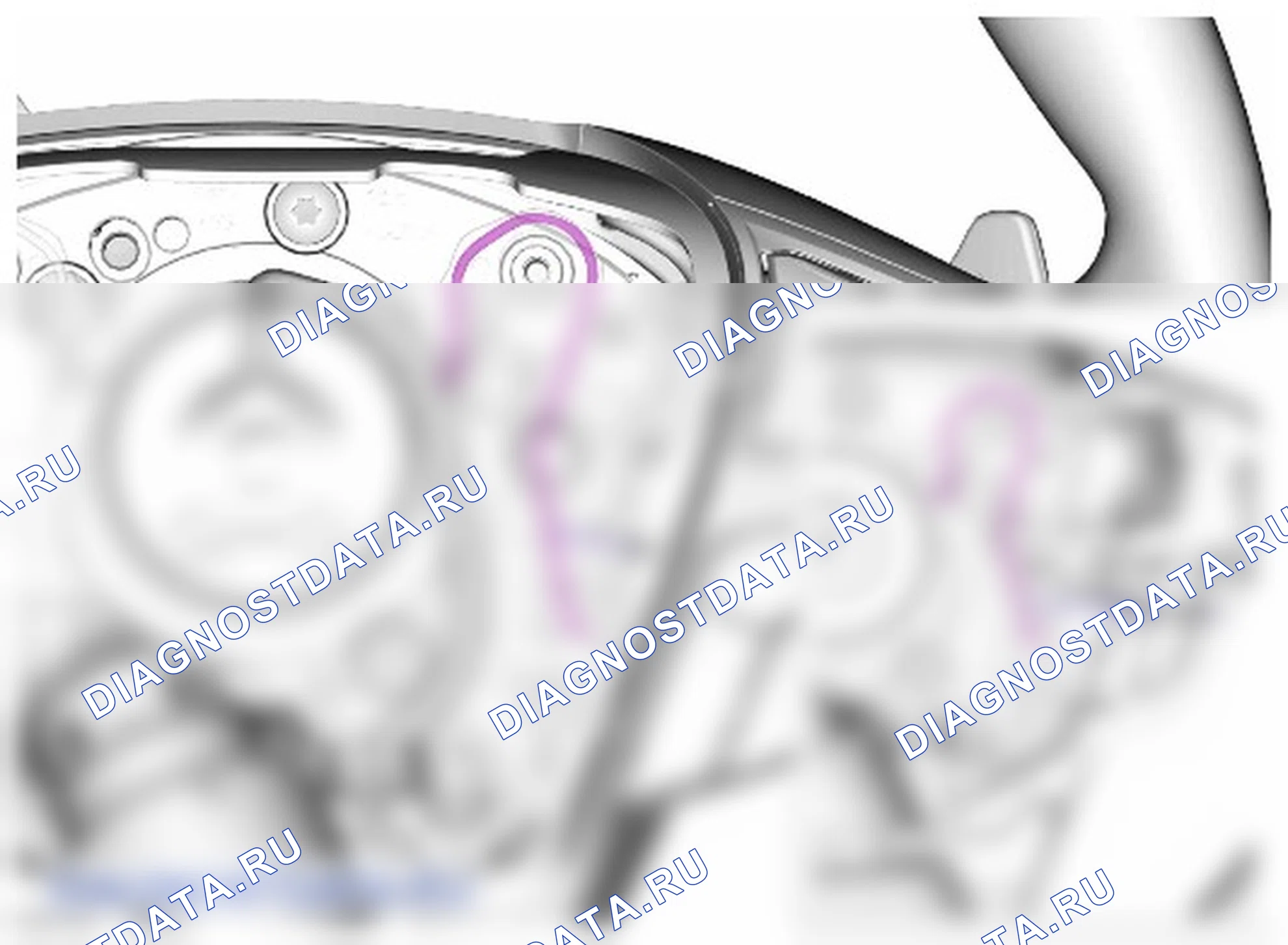 Как снять и установить надувную подушку безопасности водителя. Ford Galaxy III