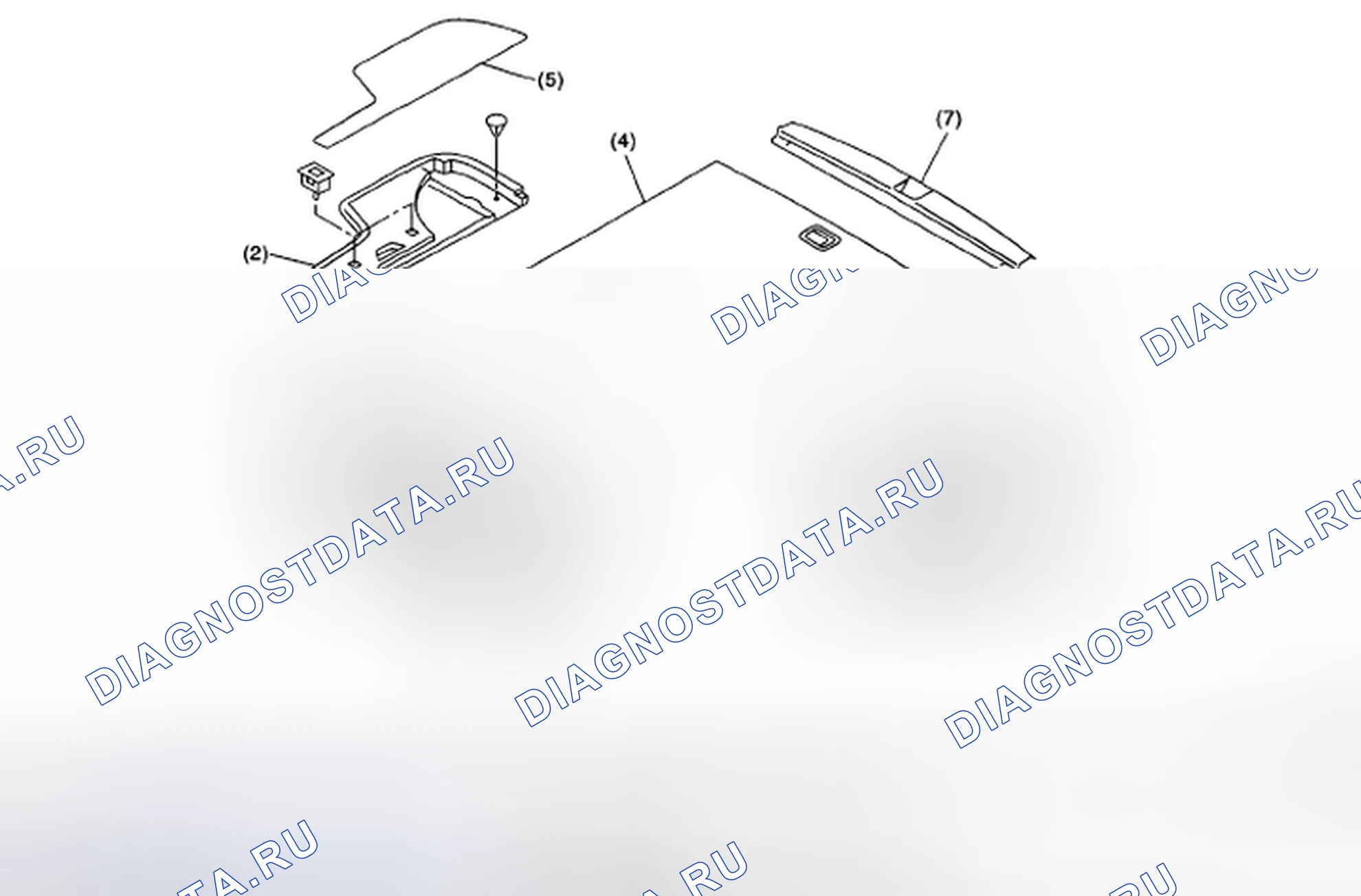 Рис. 42: БАГАЖНЫЙ КОВРИК. Subaru Outback BP рестайлинг
