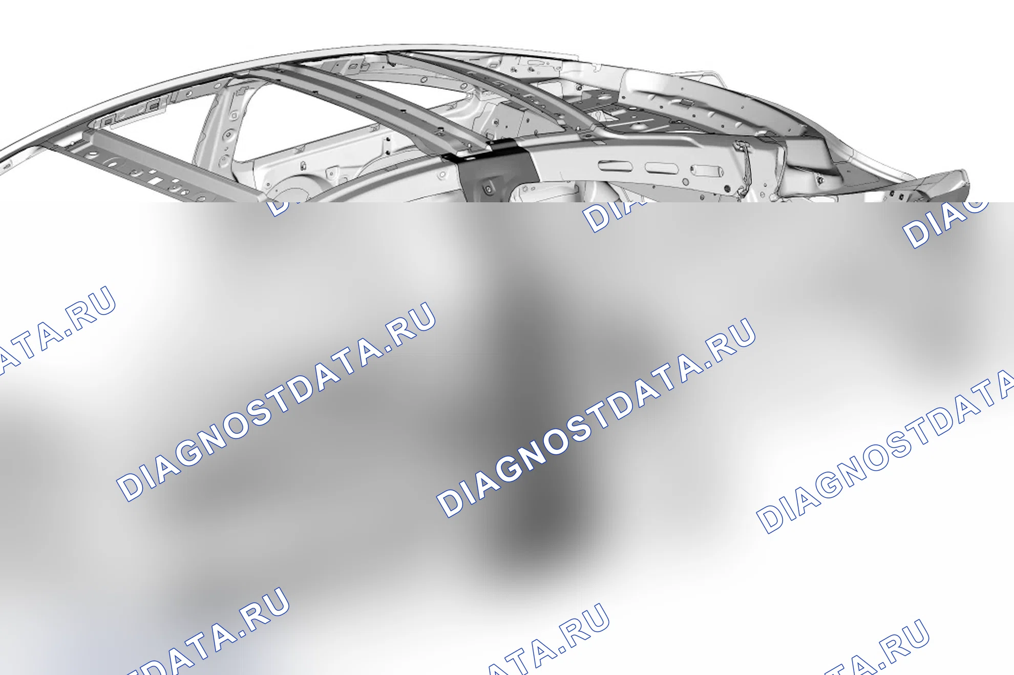 Усилитель средней стойки — 3-дверное купе. Renault Laguna III