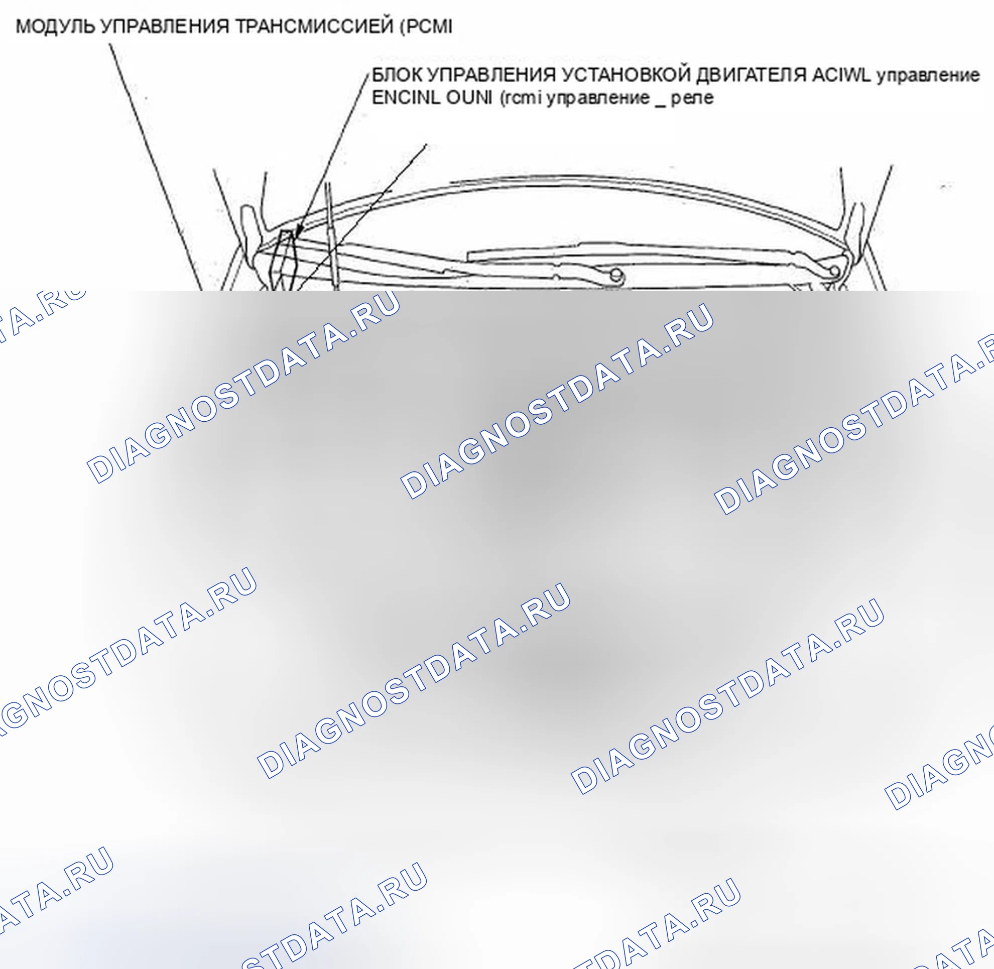 Рис. 673: Указатель расположения компонентов. Honda Odyssey IV