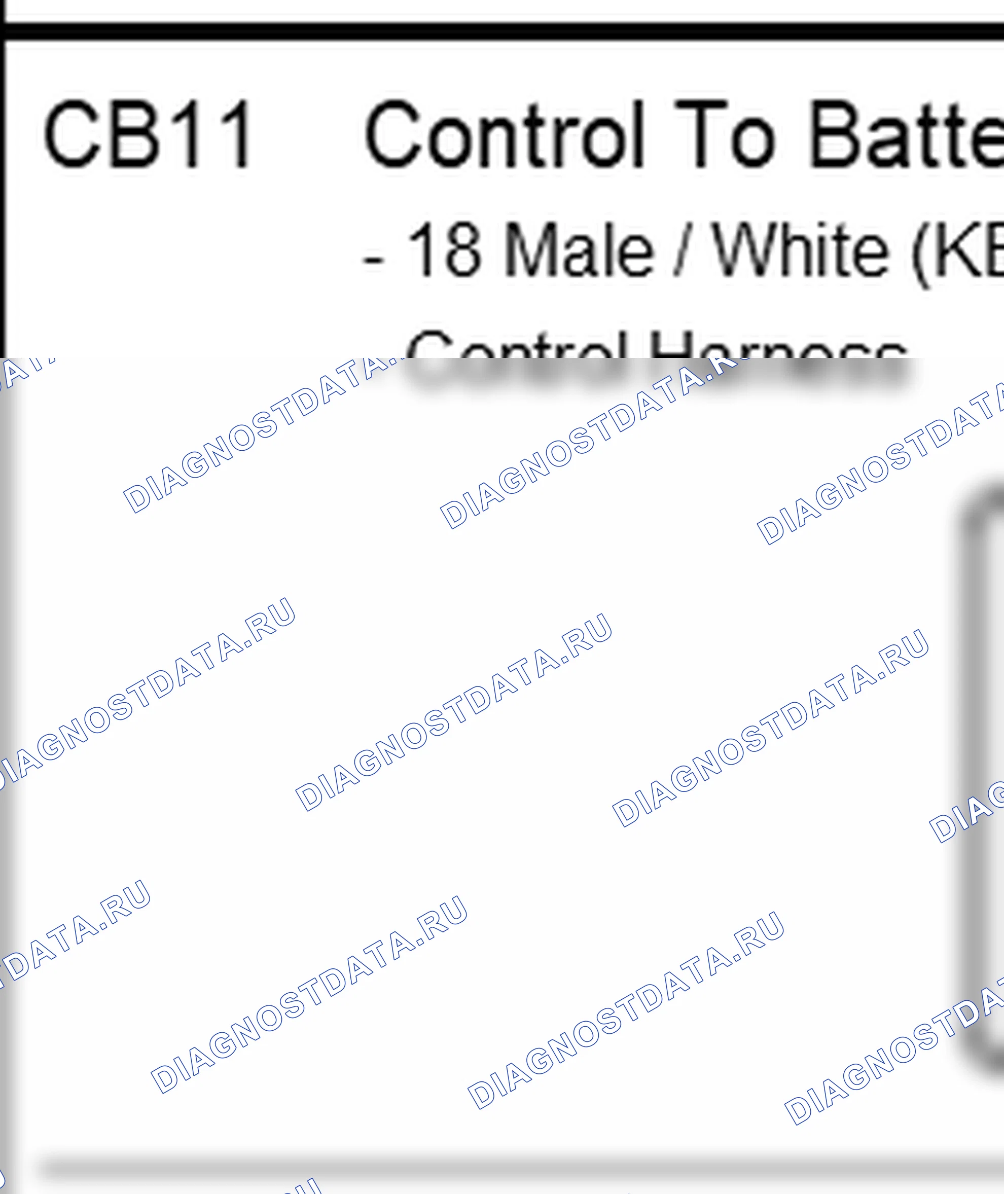 Распиновка разъёма CB11 — harness connection. Hyundai ix35 EL