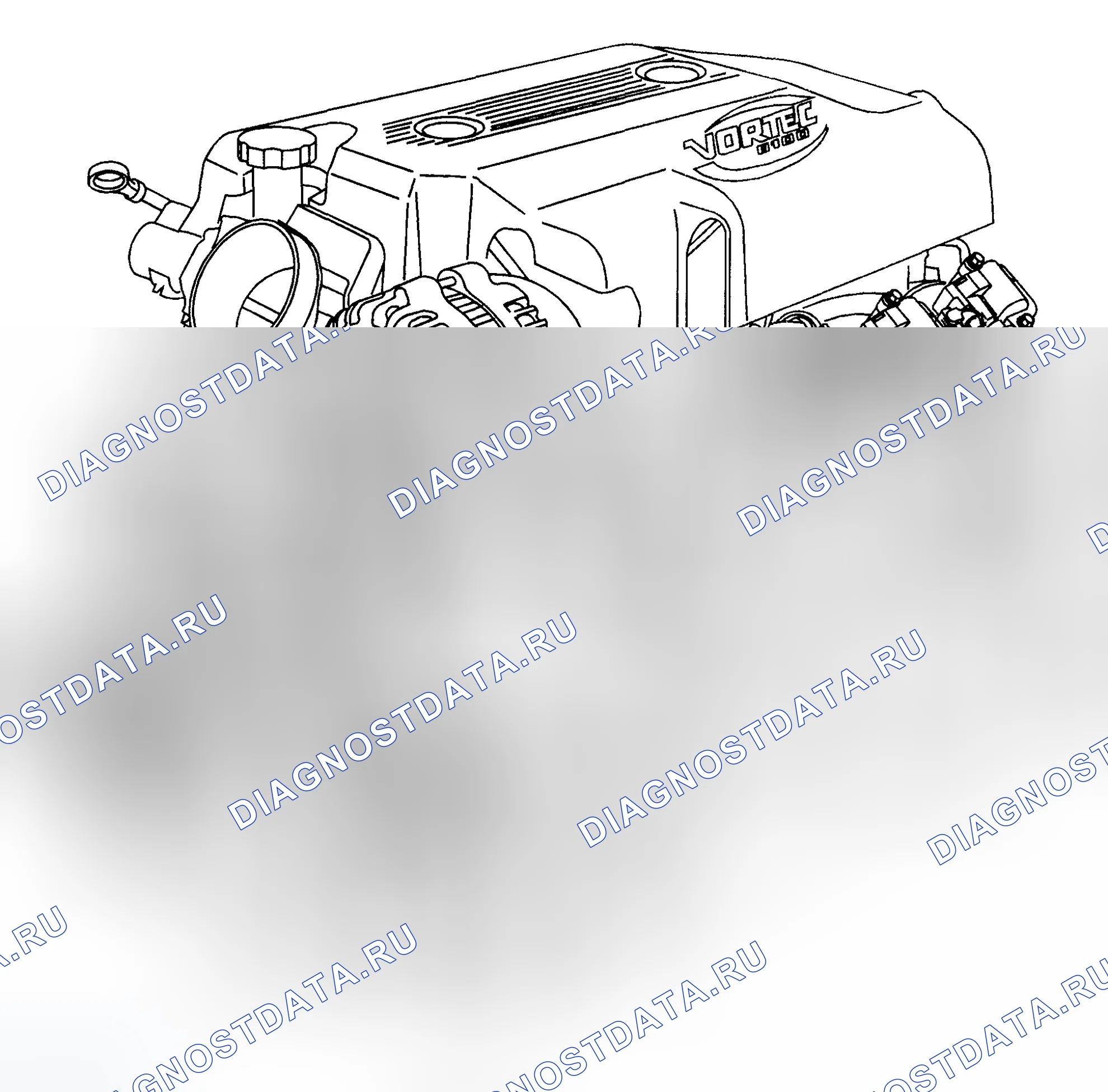 Рис. 1419: Описание компонентов двигателя. Chevrolet Silverado 2500 
