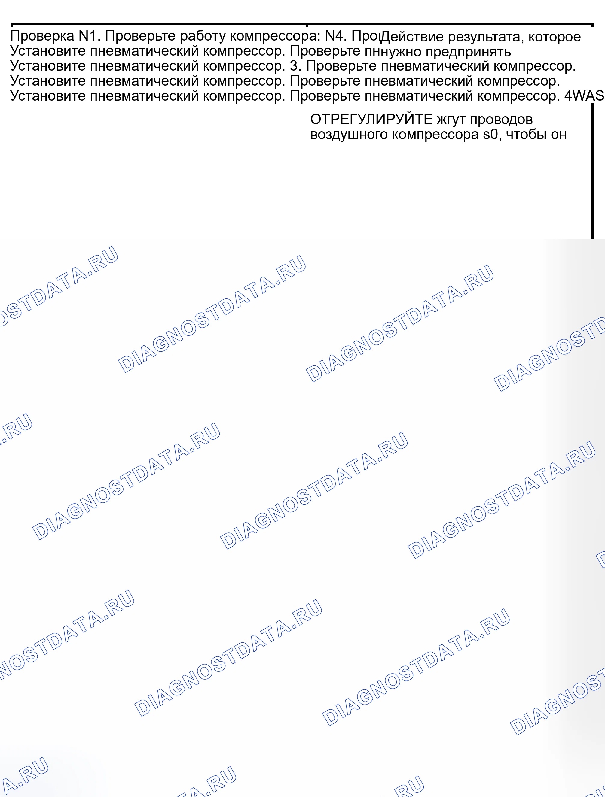 Рис. 44: КОНТРОЛЬНОЕ ИСПЫТАНИЕ N: ЧРЕЗМЕРНЫЙ ШУМ ВОЗДУШНОГО КОМПРЕССОРА. Hyundai Lavita I