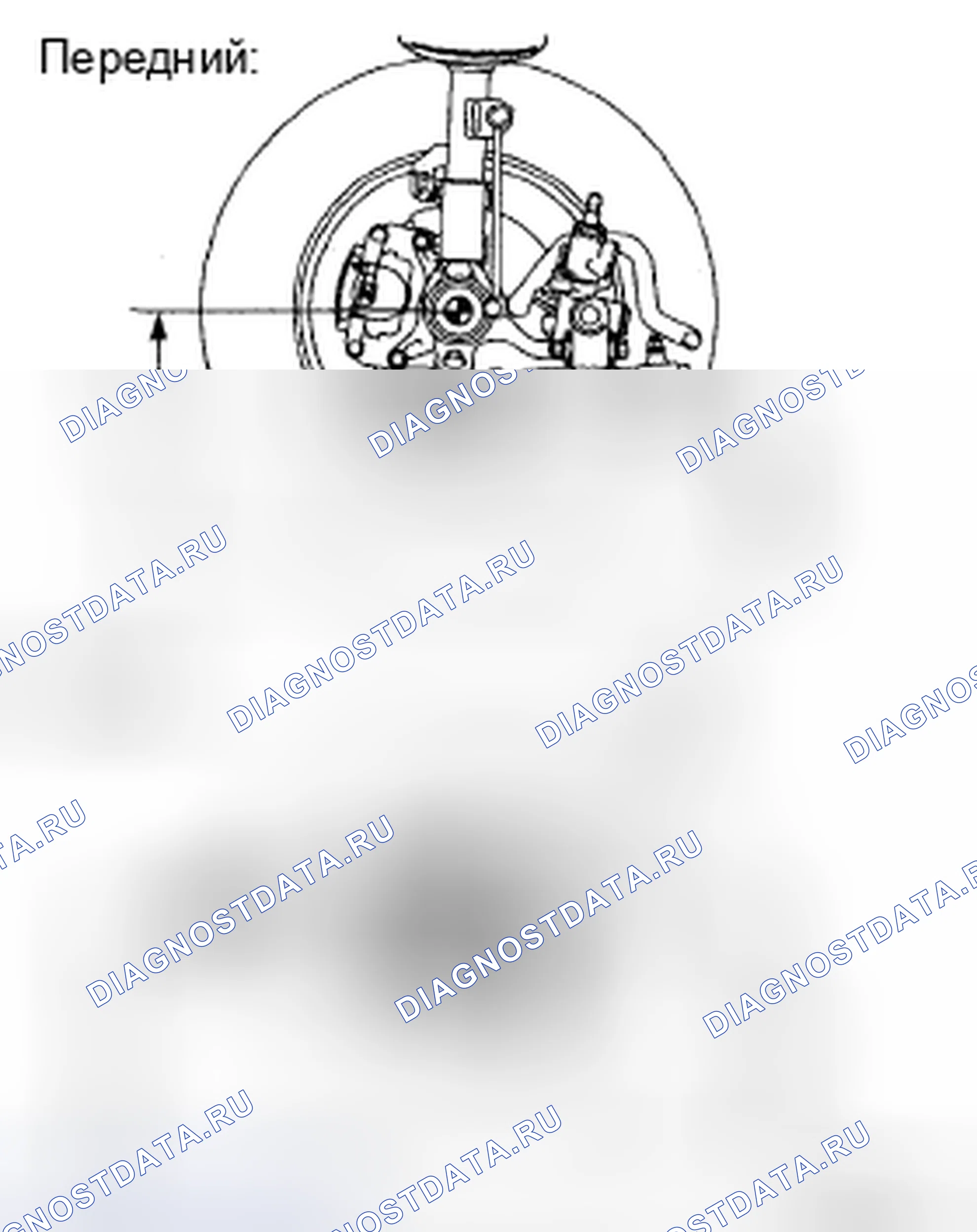Рис. 1: РЕГУЛИРОВКА передней подвески. Toyota Sienna II рестайлинг