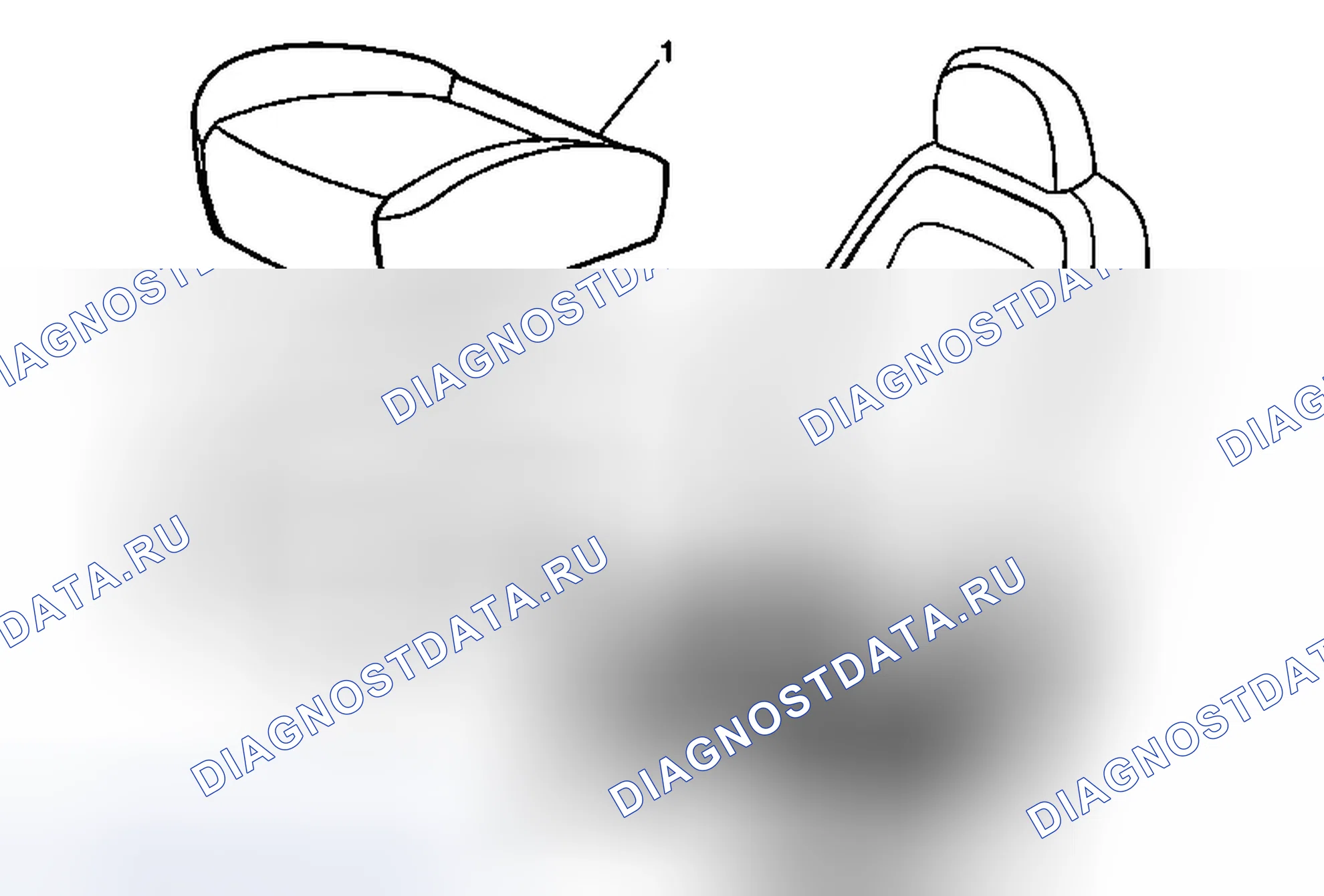 Рис. 54: Замена обогревателя подушки сиденья водителя. Chevrolet Captiva I рестайлинг 2