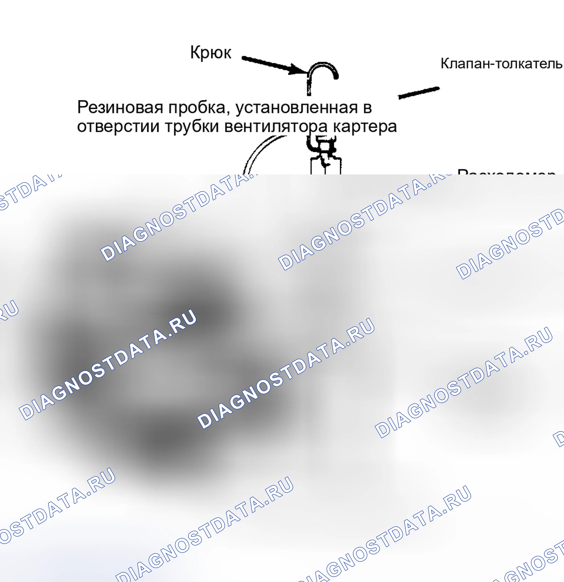 Рис. 24: Установка расходомера обогащения пропана на холостом ходу. Pontiac Grand Prix IV