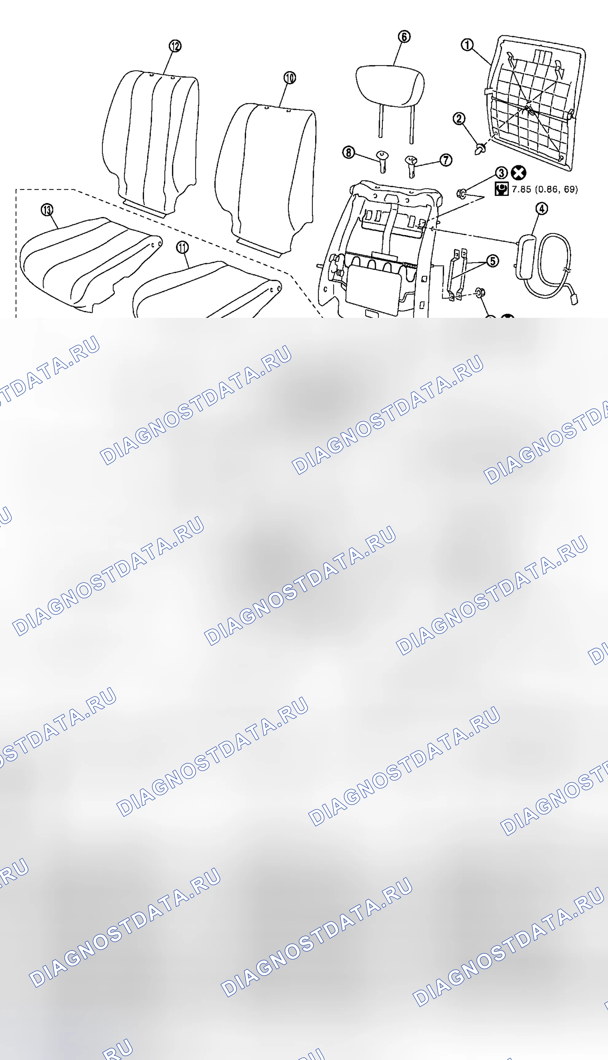 Рис. 127: СИЛОВОЕ СИДЕНЬЕ. Honda Integra SJ I