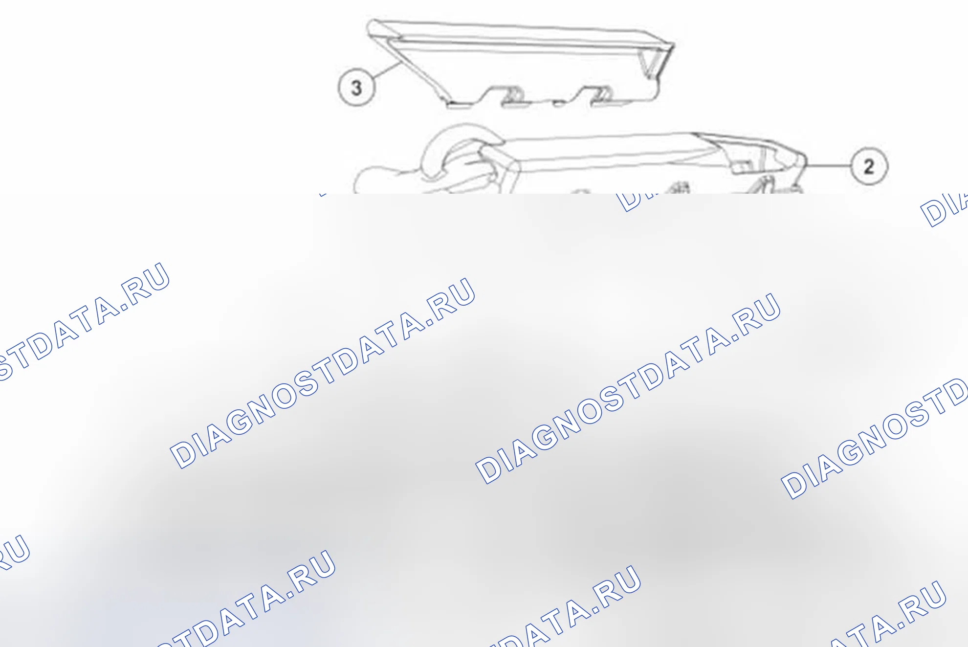 Рис. 485: Нижний впускной коллектор (вид 1 из 3). Ford Mustang V рестайлинг