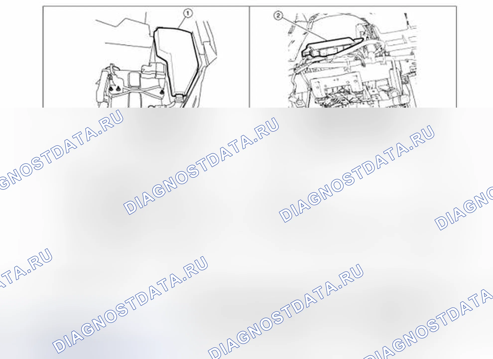 Рис. 165: Расположение компонентов. Nissan Altima L32 рестайлинг