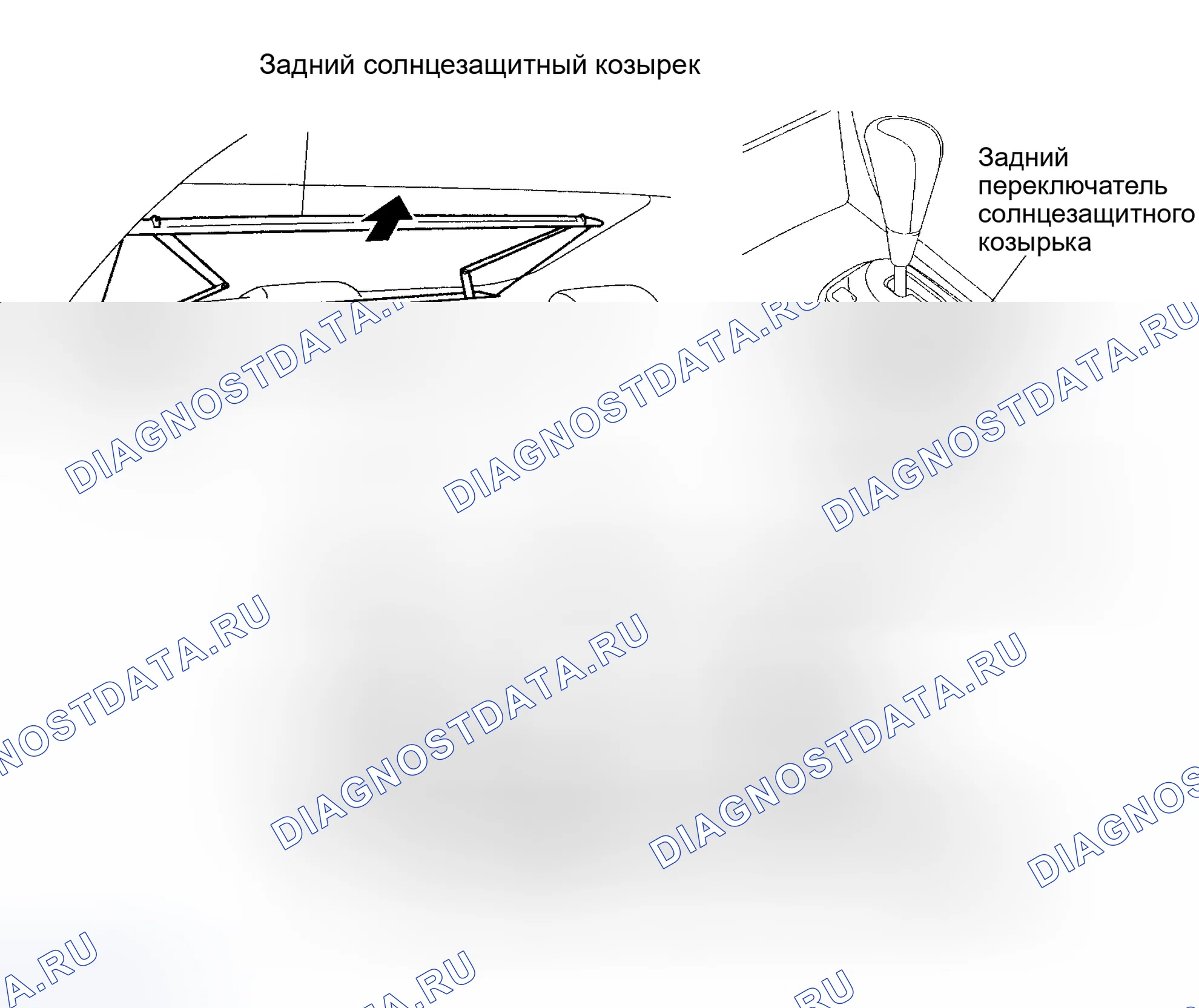 Рис. 38: ЗАДНЯЯ СОЛНЦЕЗАЩИТНАЯ ШТОРА. Haval H6 III