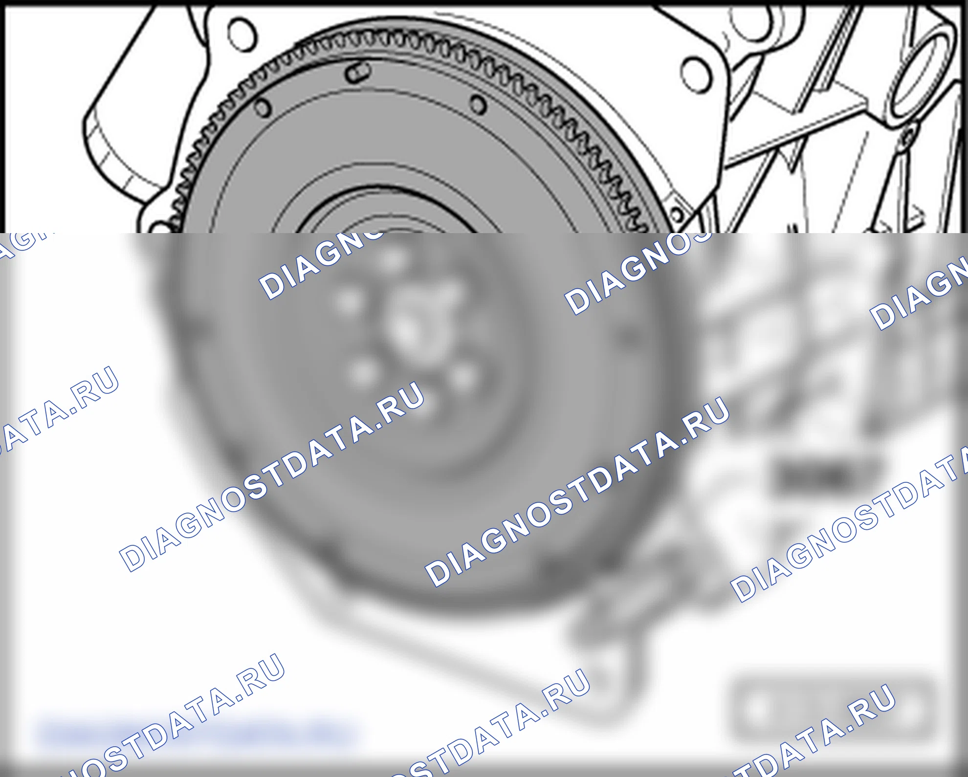 Как снять и установить крышки и маховика/ведомое диска (4-цил. бензиновый двигатель (с системой впрыска сжиженного газа)). SEAT Leon Ii