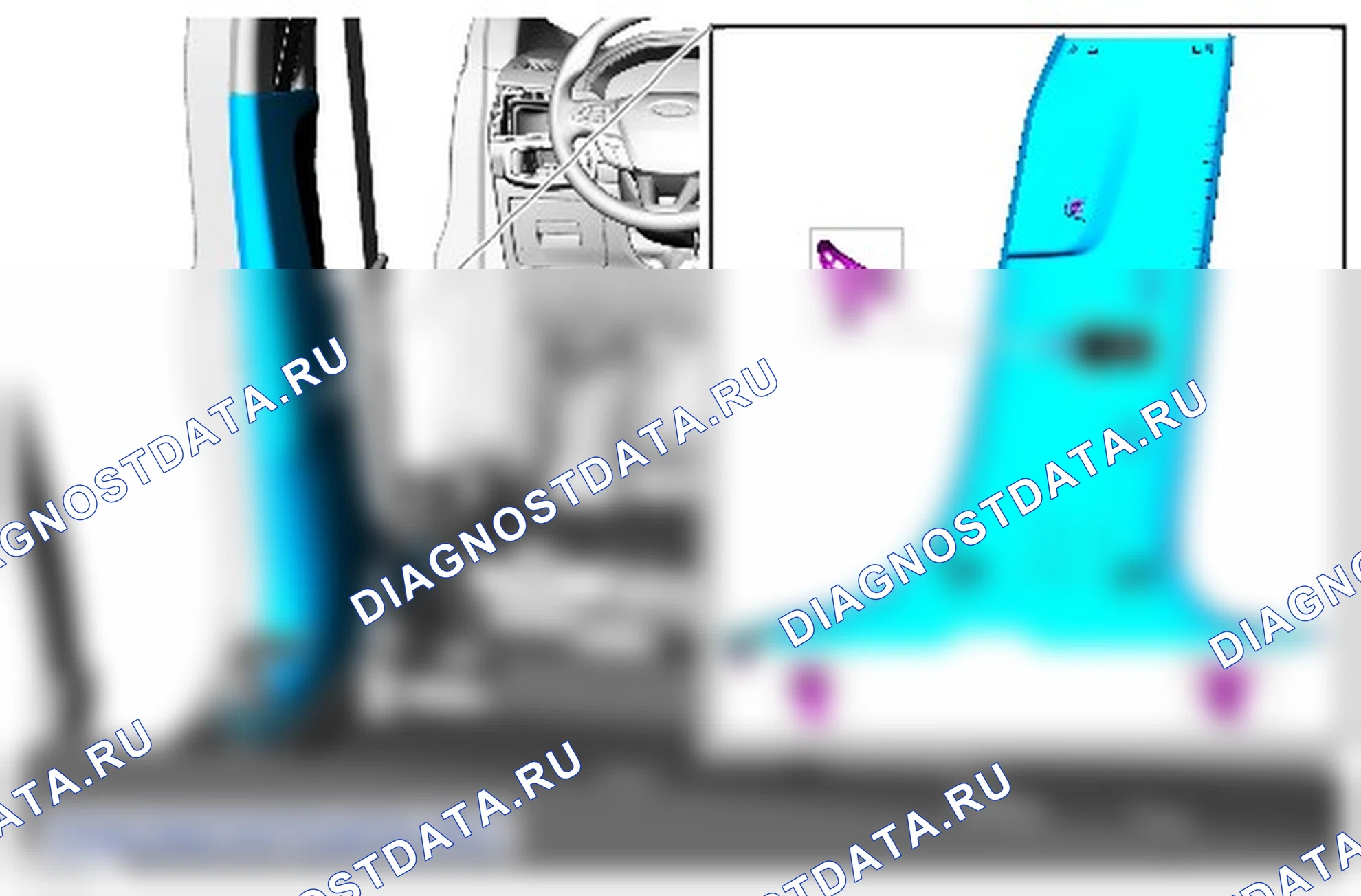 Обивка стойки B: описание и работа. Ford Edge II