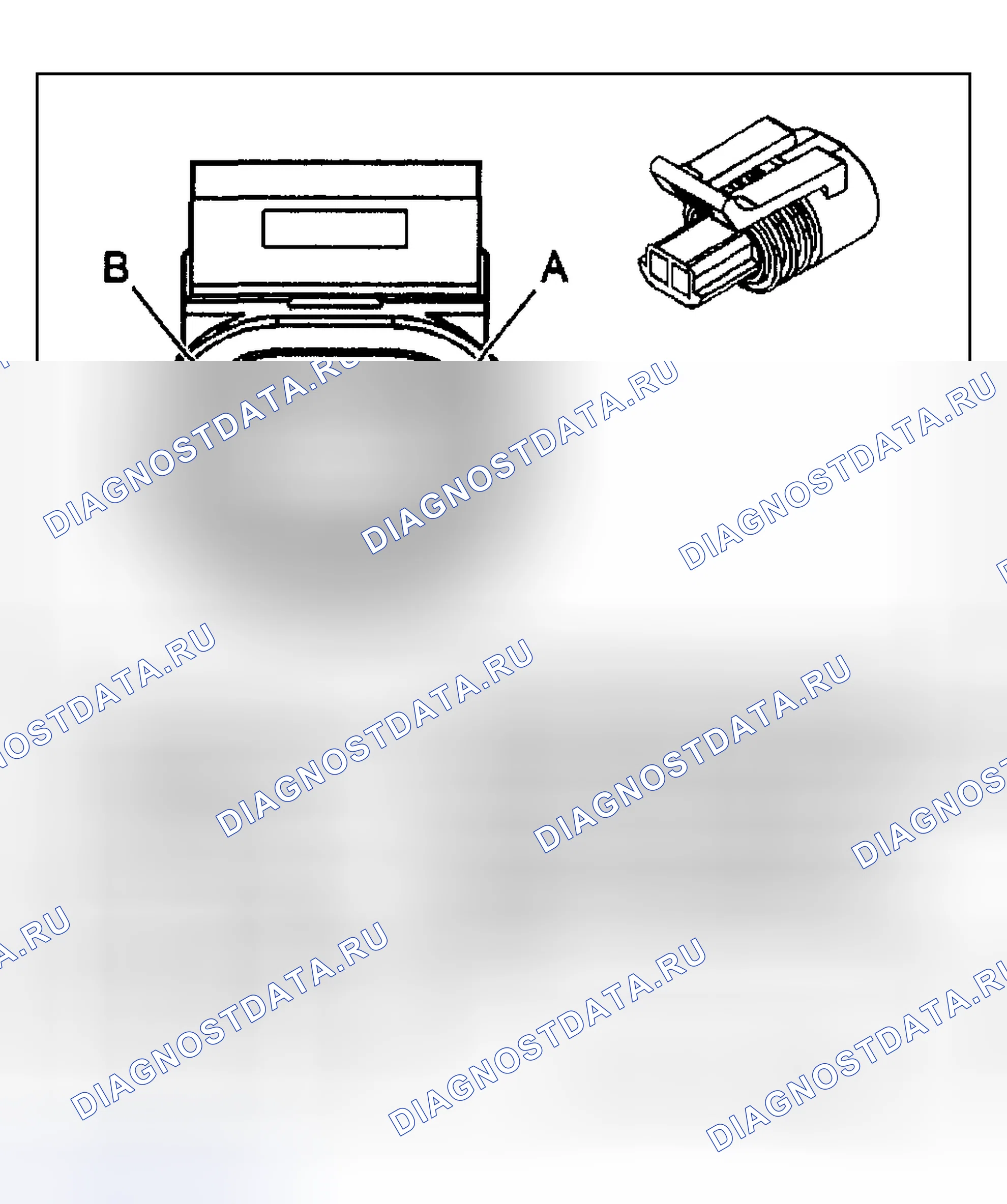 Рис. 40: Виды с торца соединителя ABS. GMC Yukon II