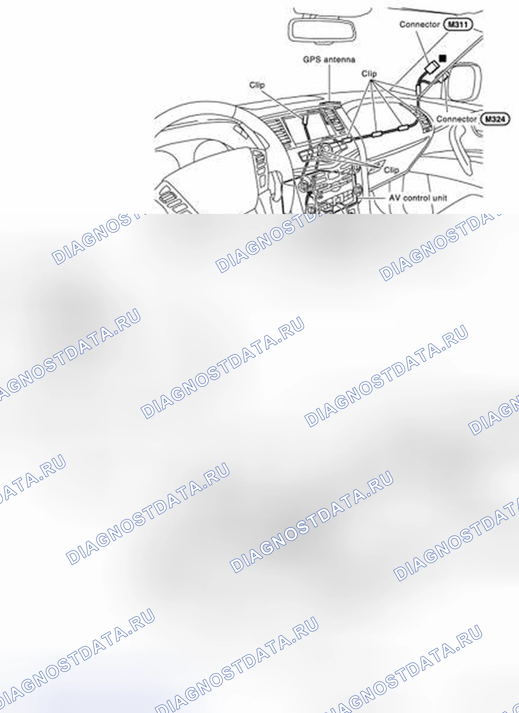 Рис. 38: Схема расположения питателей. Infiniti QX56 II