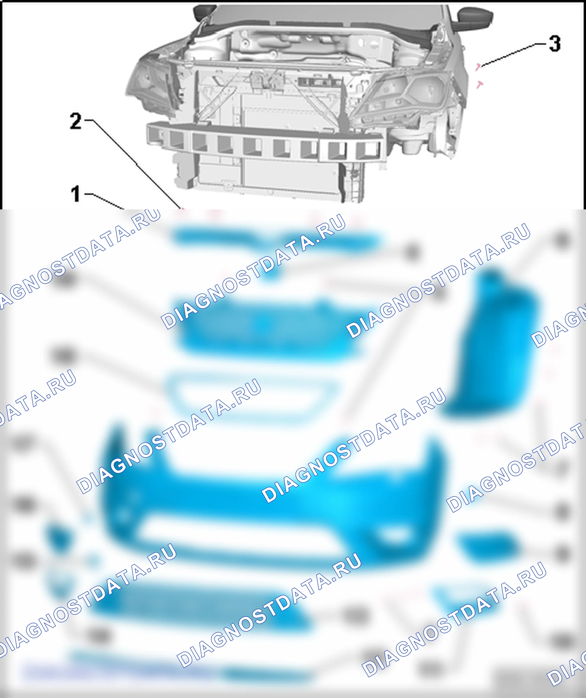 Облицовка переднего бампера. SEAT Toledo Iv
