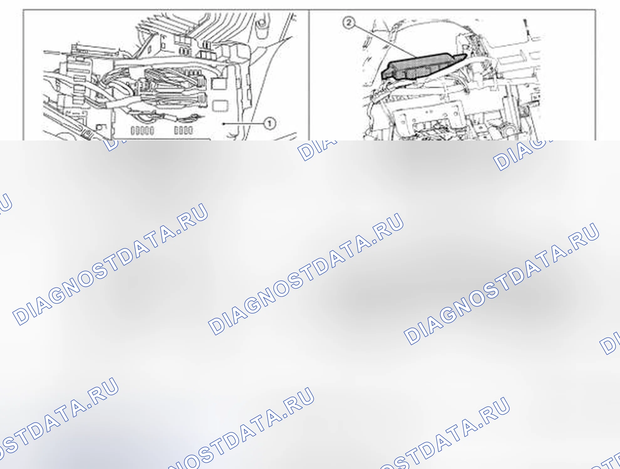 Рис. 92: Расположение компонентов. Nissan Altima L32