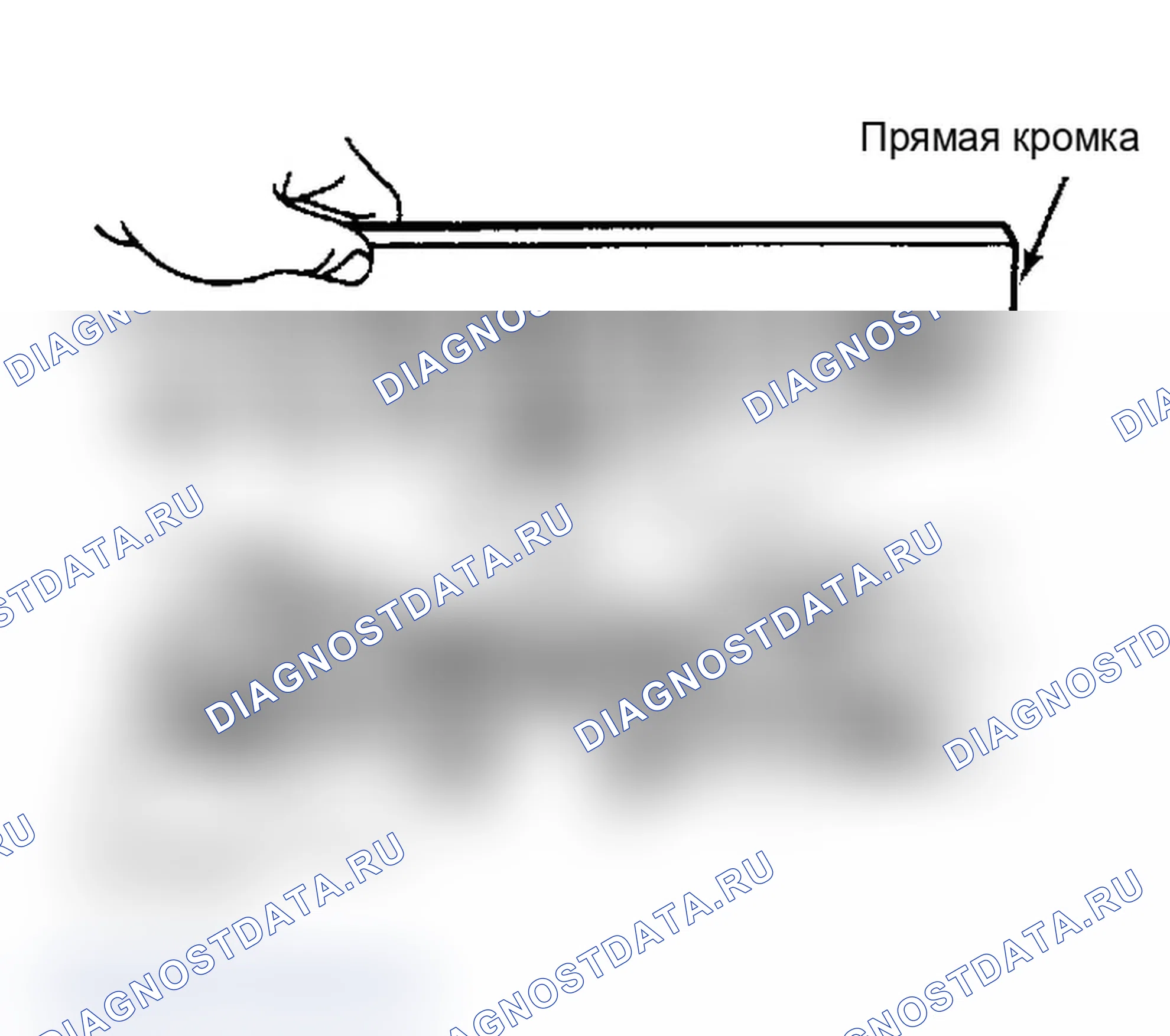 Рис. 2: Проверка впускного коллектора на коробление. Chevrolet Nova V