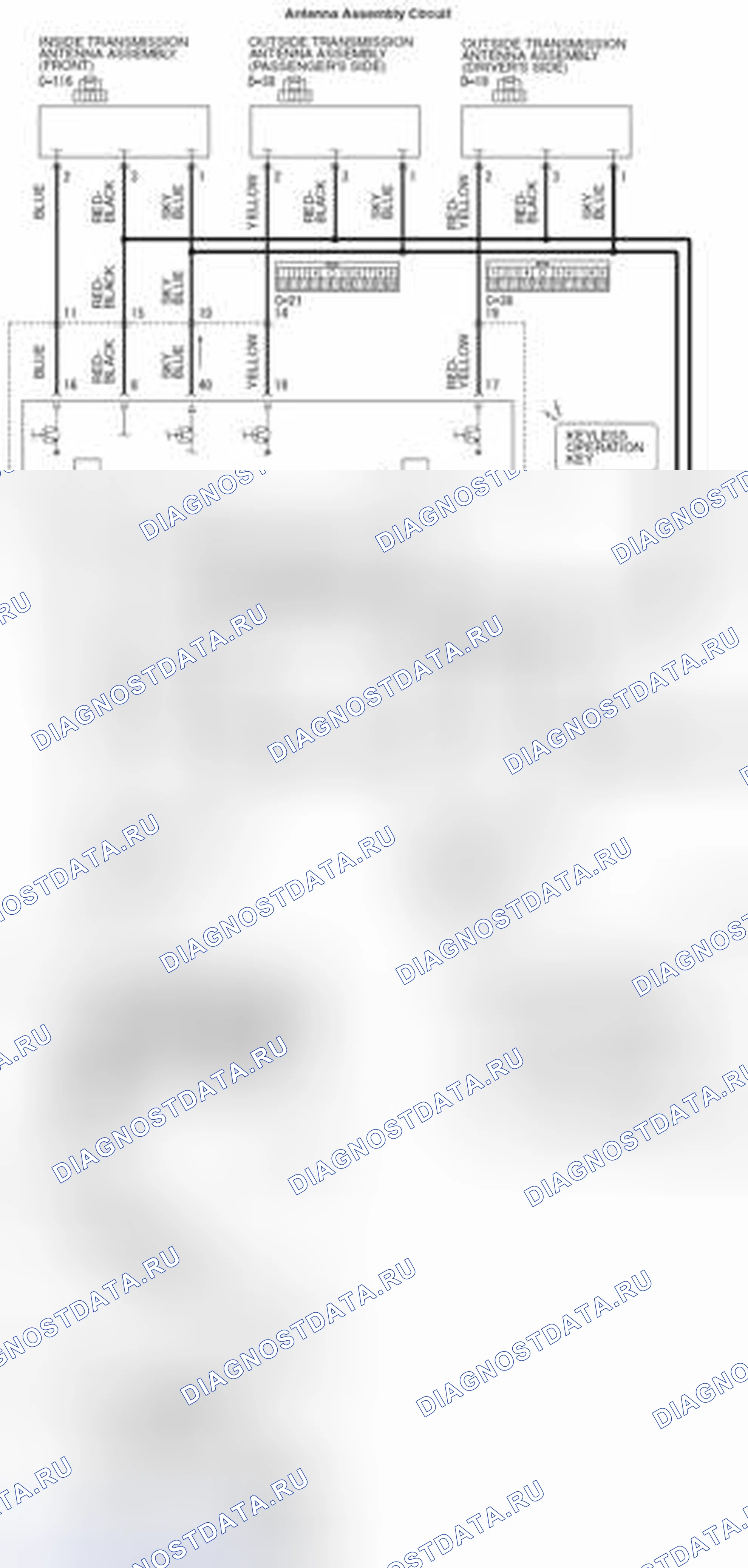 Рис. 24: расшифровка кода ошибки B2412: Напряжение питания антенны < LANCER >. Mazda MX-5 NB