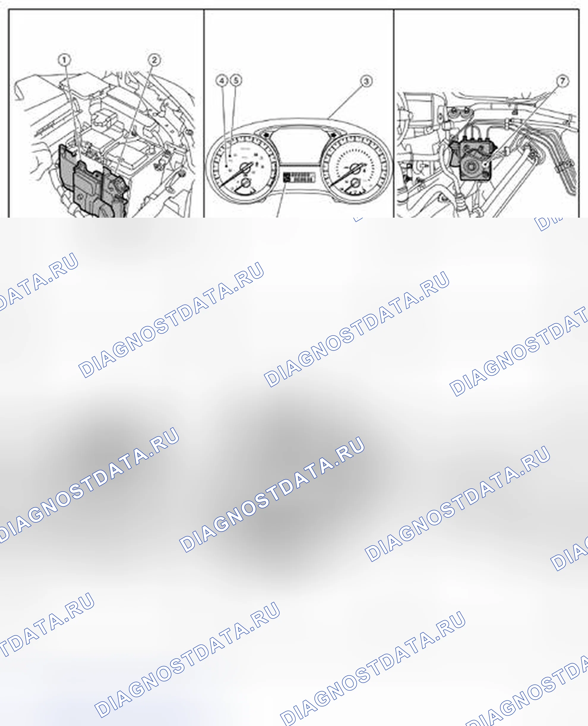 Рис. 106: СИСТЕМА УПРАВЛЕНИЯ CVT: Расположение компонентов. Nissan Altima L33