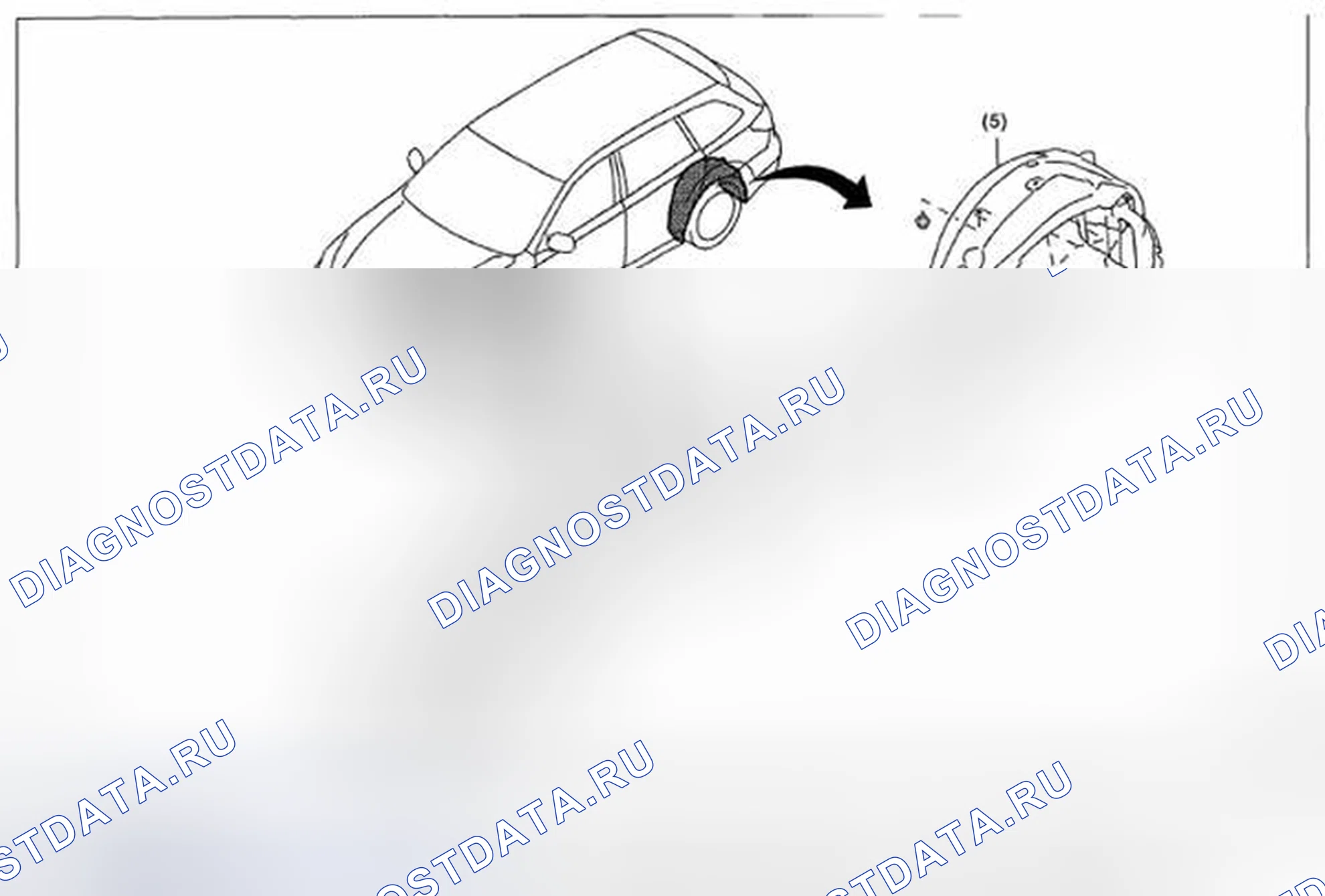 Рис. 42: ДЕМОНТАЖ. Subaru Legacy BM/BR