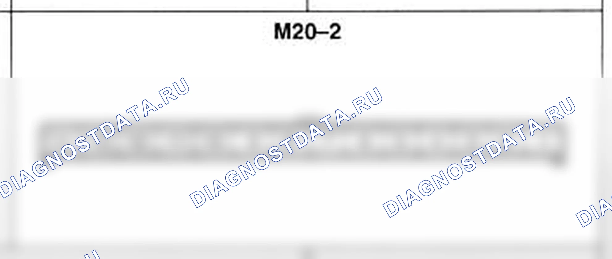 Распиновка разъёма M20-2 — основного жгута. Hyundai Atos MX
