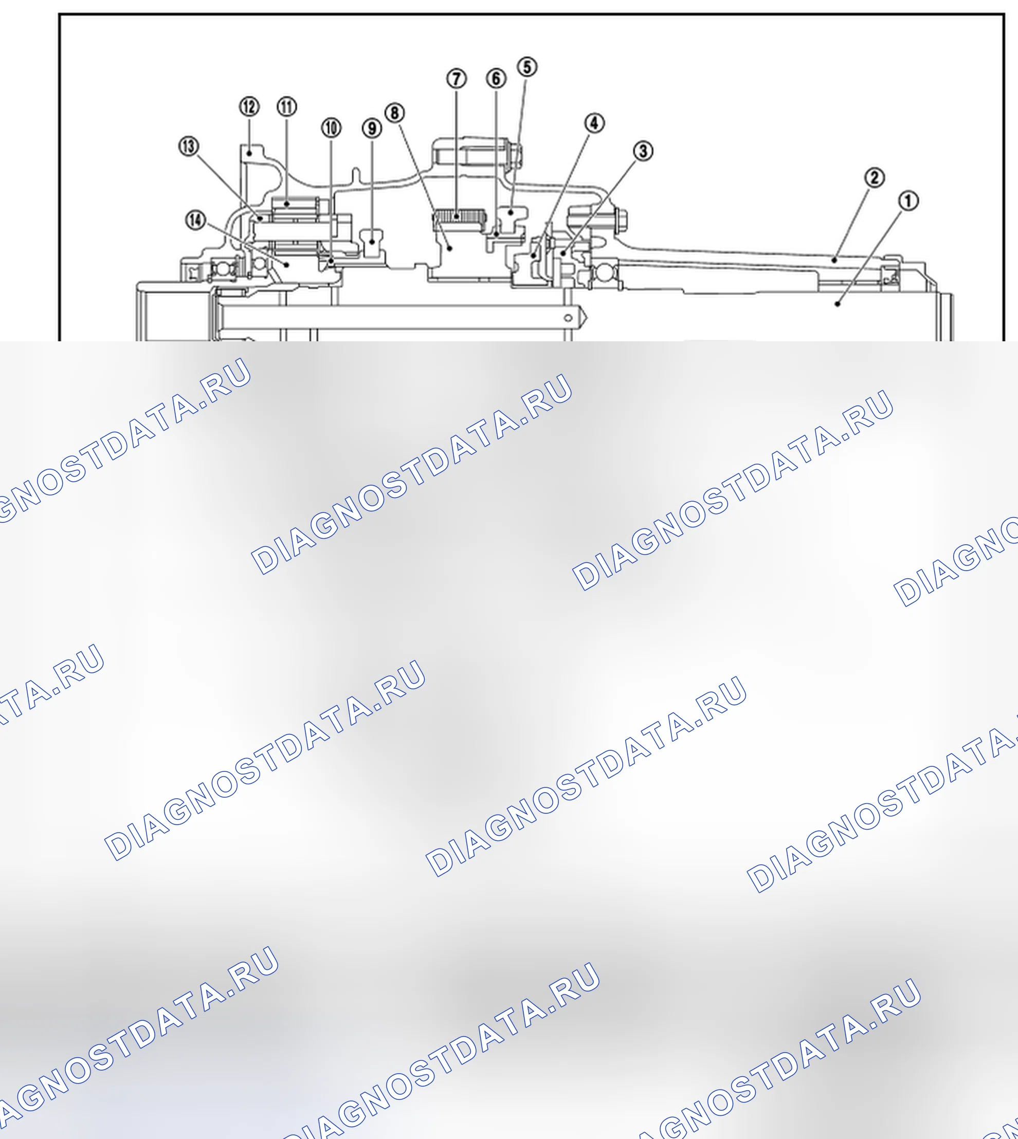 Рис. 123: Поперечное сечение. Honda Today I