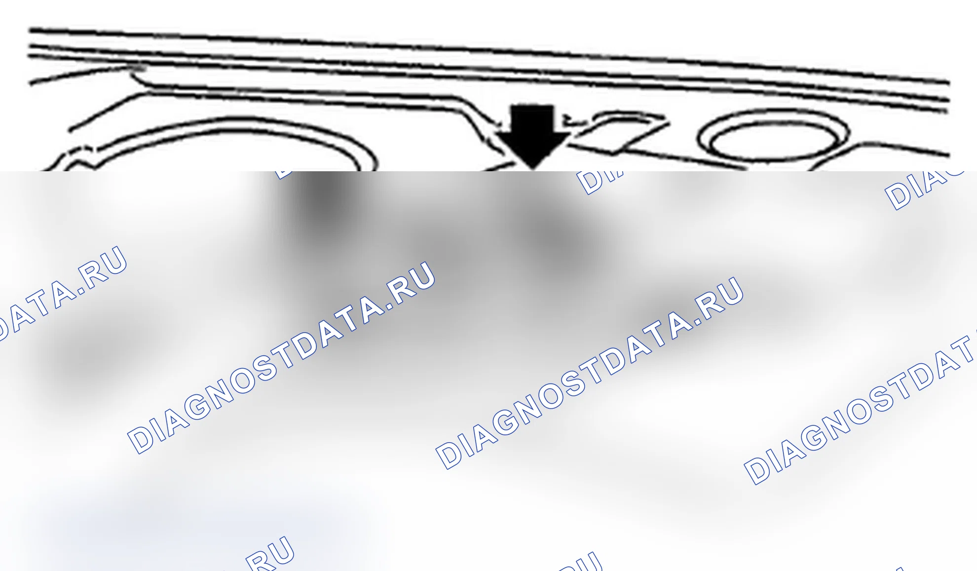 Рис. 51: ПЛЕЧЕВОЙ РЕМЕНЬ БЕЗОПАСНОСТИ В ЦЕНТРЕ (4-ДВЕРНАЯ МОДЕЛЬ). Subaru Impreza WRX STI GR