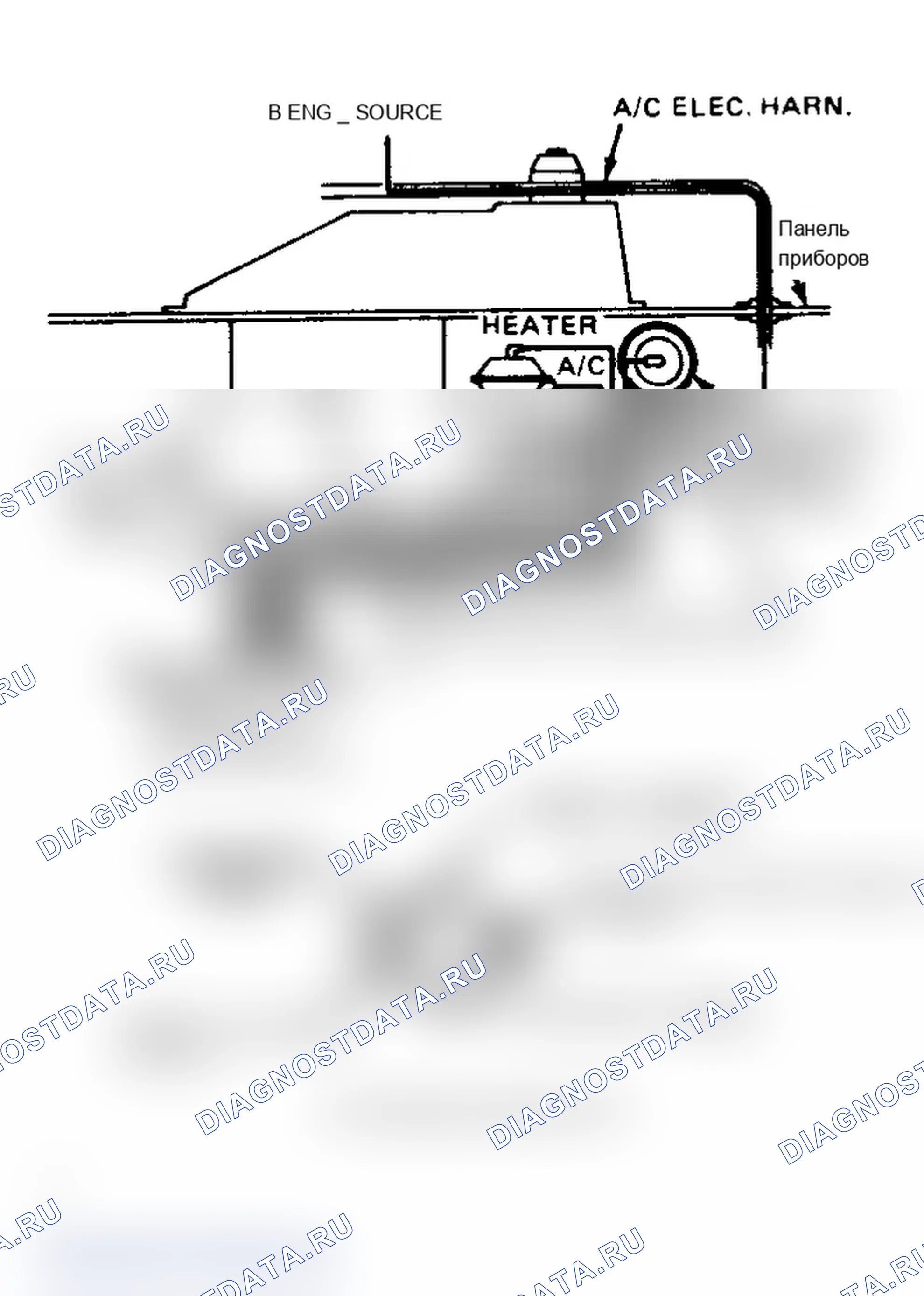 Рис. 20: Вакуумная диаграмма Somerset Regal кондиционер. Chevrolet Celebrity I