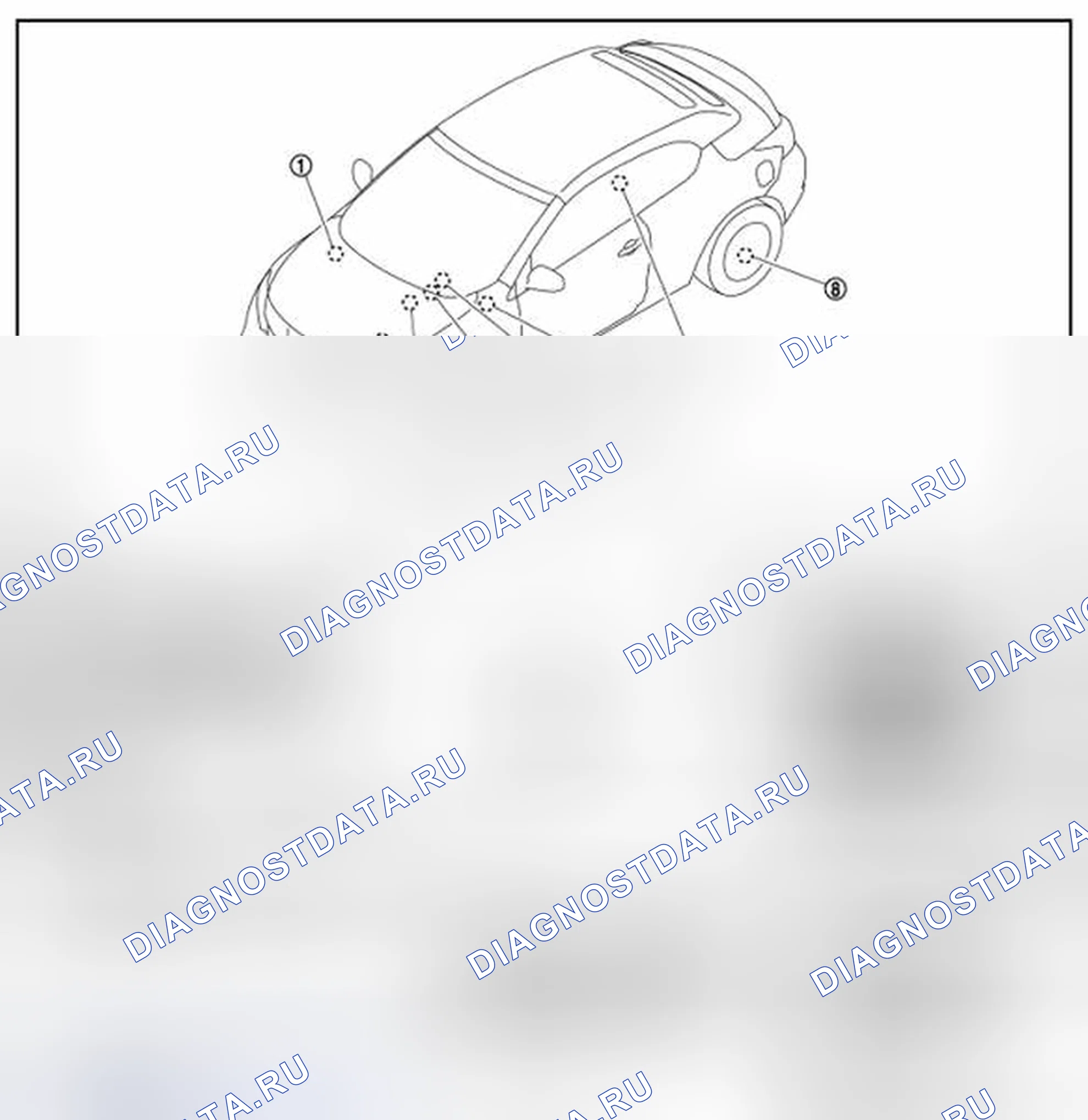 Рис. 108: Расположение компонентов. Nissan Murano Z51 рестайлинг 2