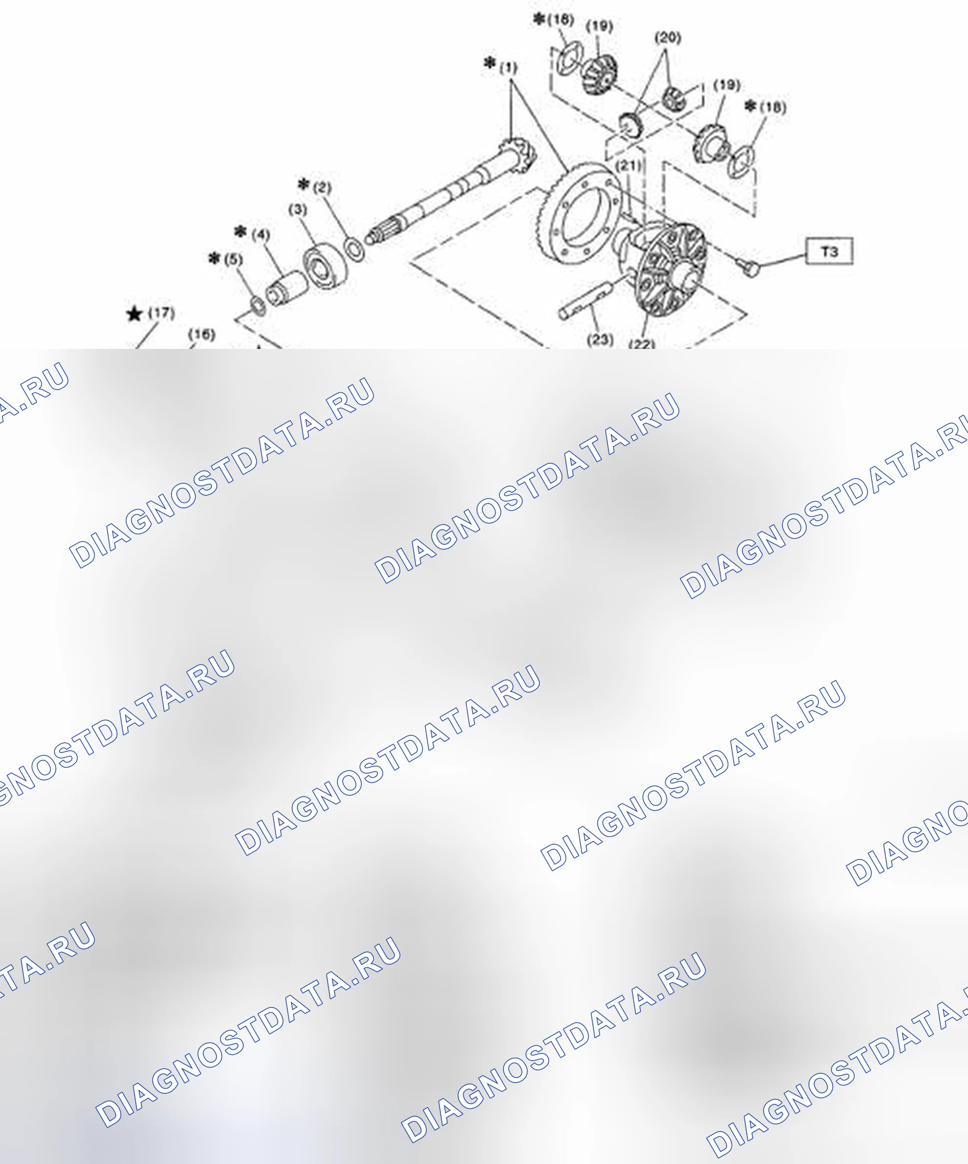 Рис. 46: ЗАДНИЙ ДИФФЕРЕНЦИАЛ (VA1-TYPE). Subaru Legacy BL/BP рестайлинг